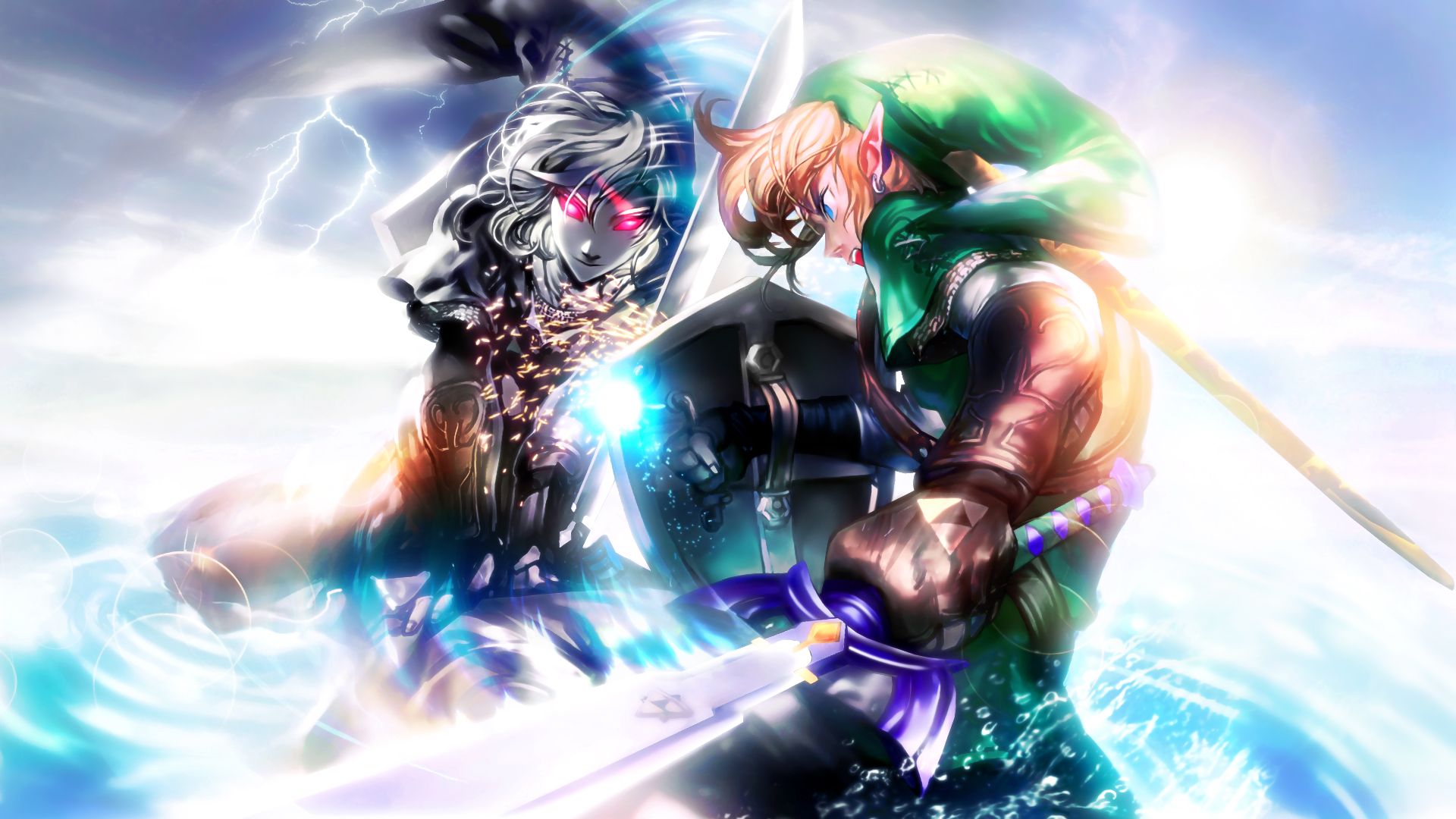 Dark Link Vs Link Hd Wallpapers