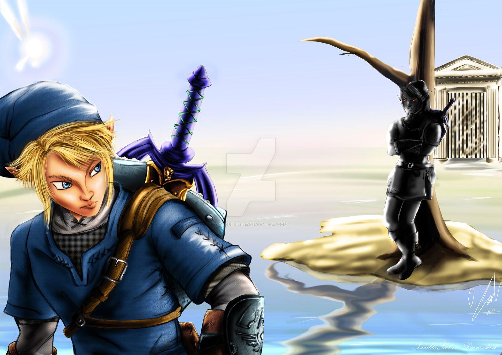 Dark Link Vs Link Hd Wallpapers