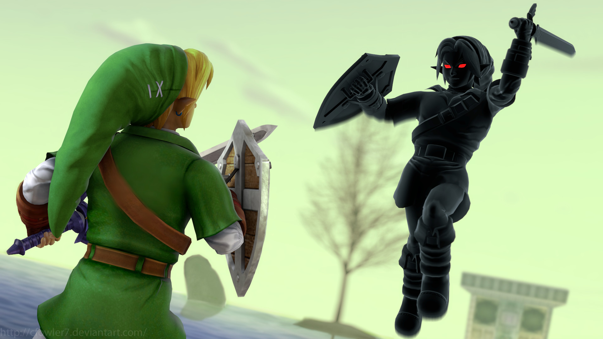 Dark Link Vs Link Hd Wallpapers