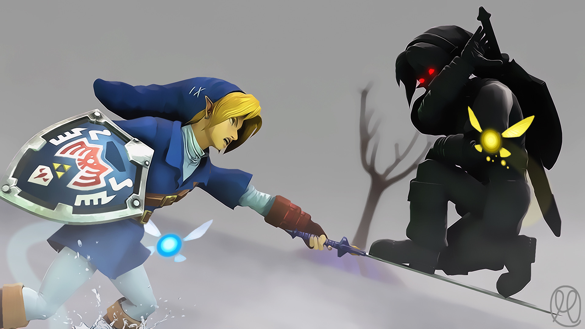 Dark Link Vs Link Hd Wallpapers