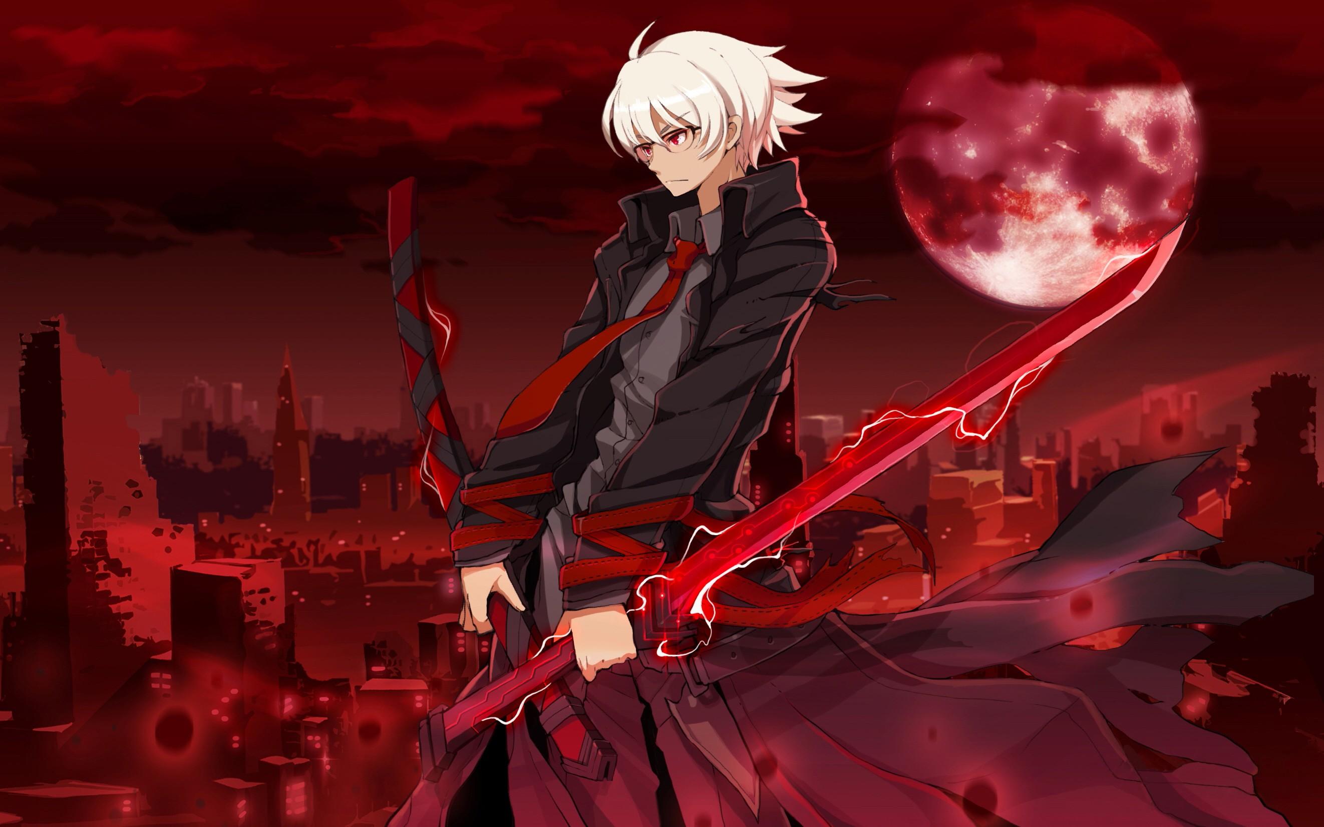 Dark Red Anime Boys Wallpapers