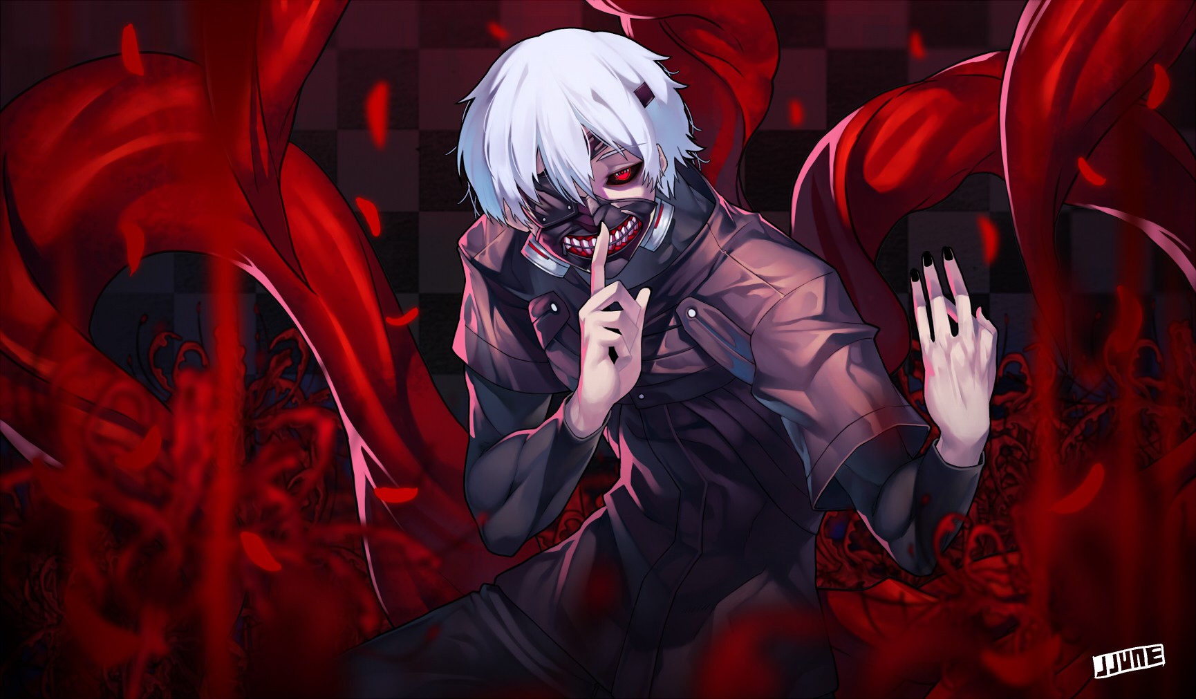 Dark Red Anime Boys Wallpapers