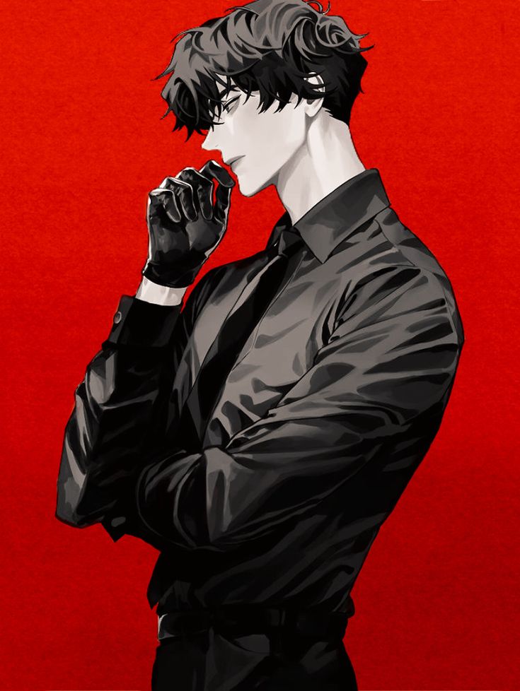 Dark Red Anime Boys Wallpapers