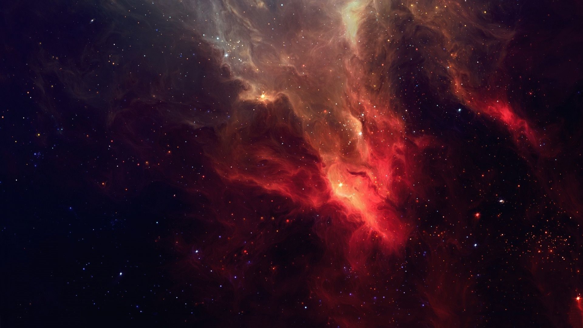 Dark Red Space Wallpapers