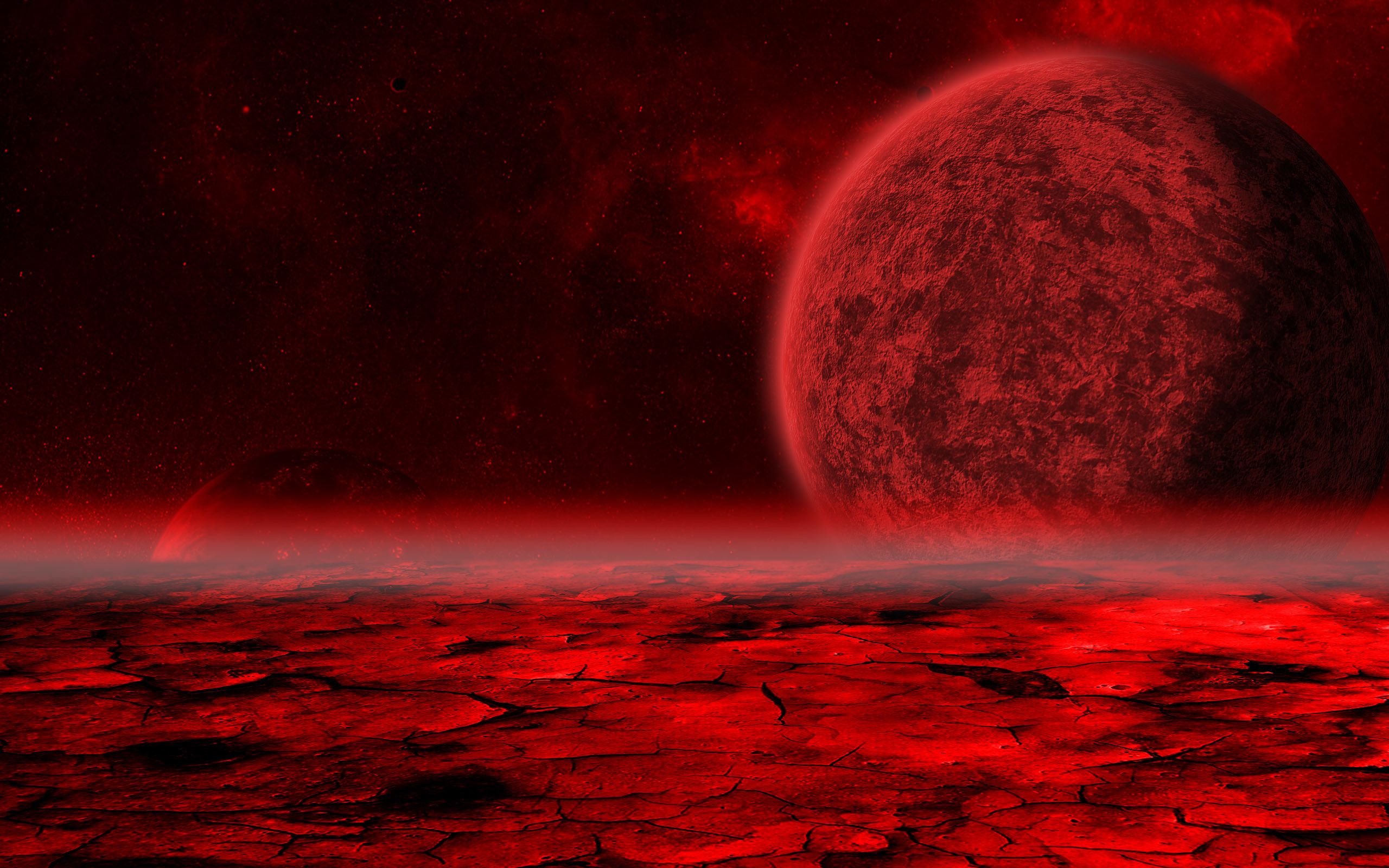 Dark Red Space Wallpapers