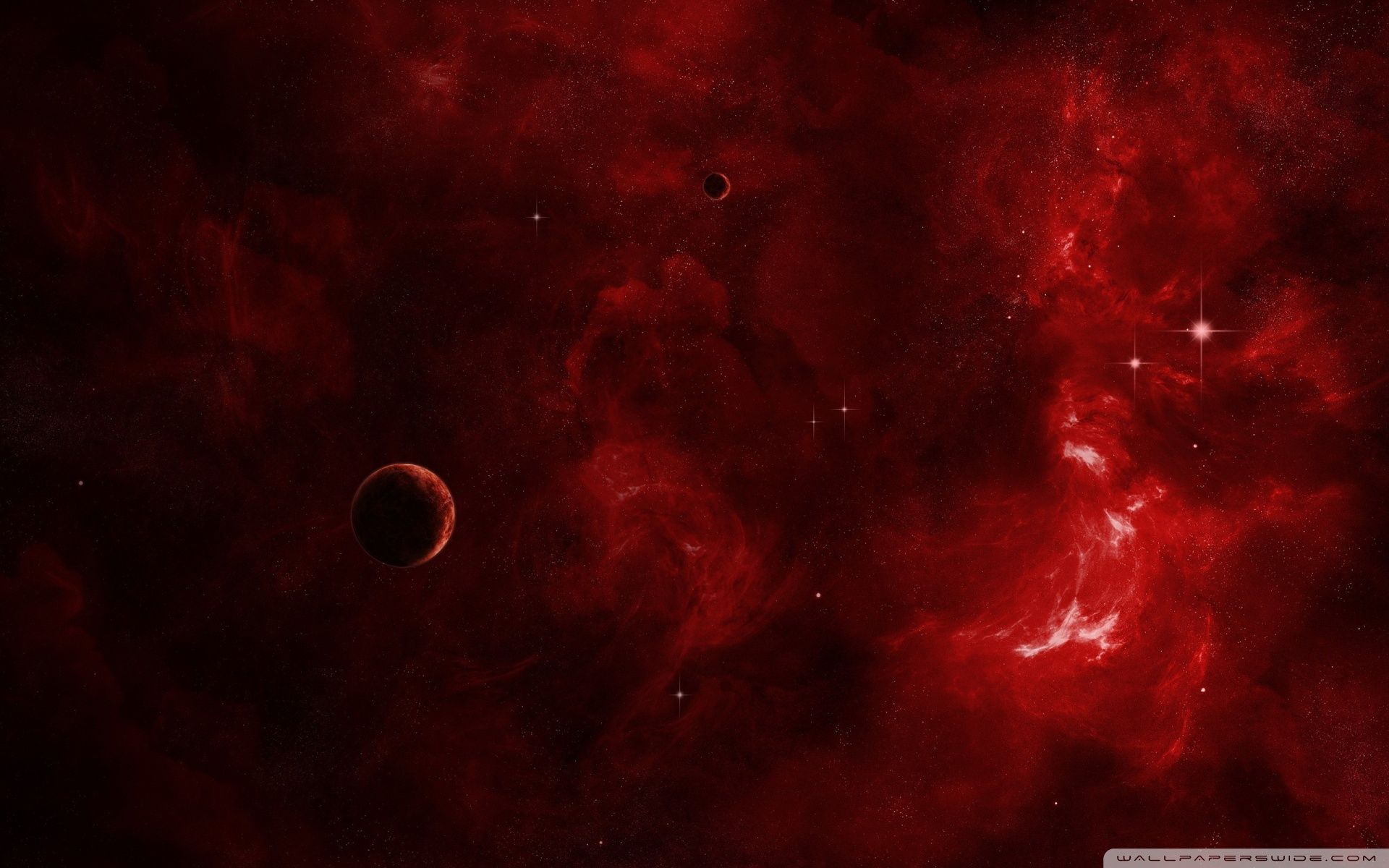 Dark Red Space Wallpapers