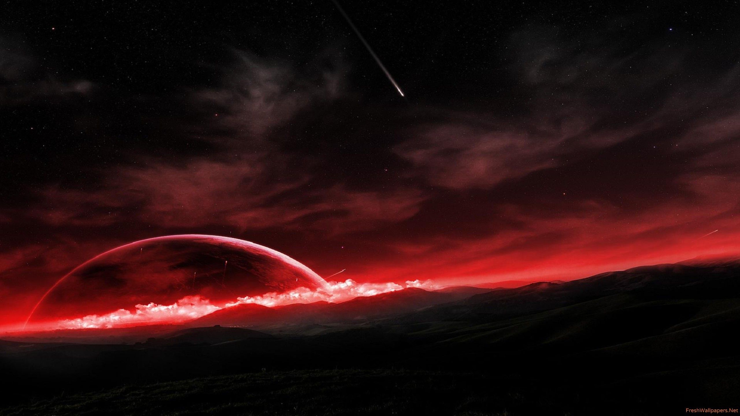 Dark Red Space Wallpapers