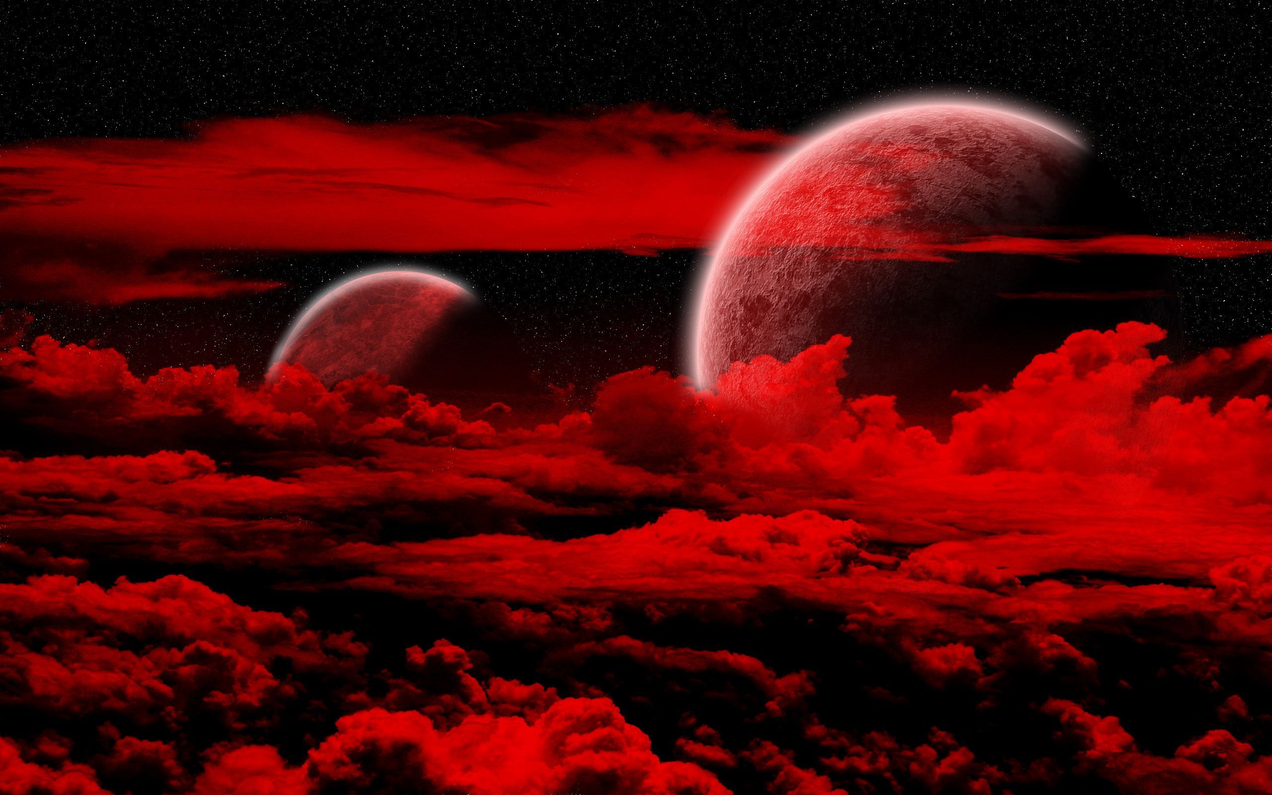 Dark Red Space Wallpapers