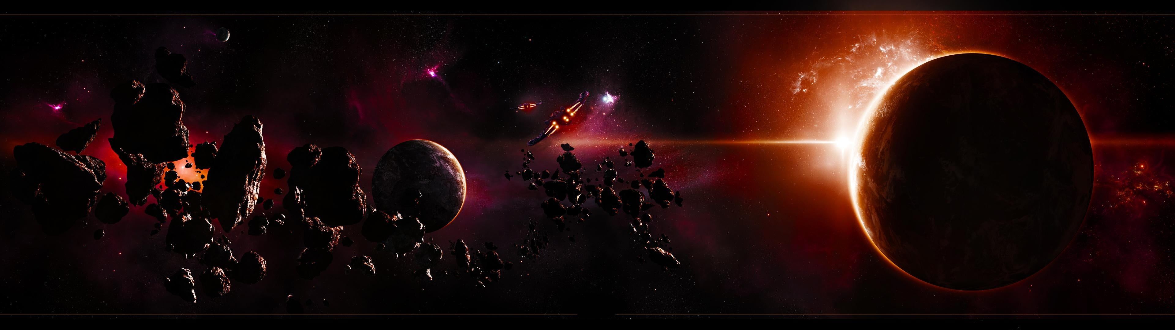 Dark Red Space Wallpapers