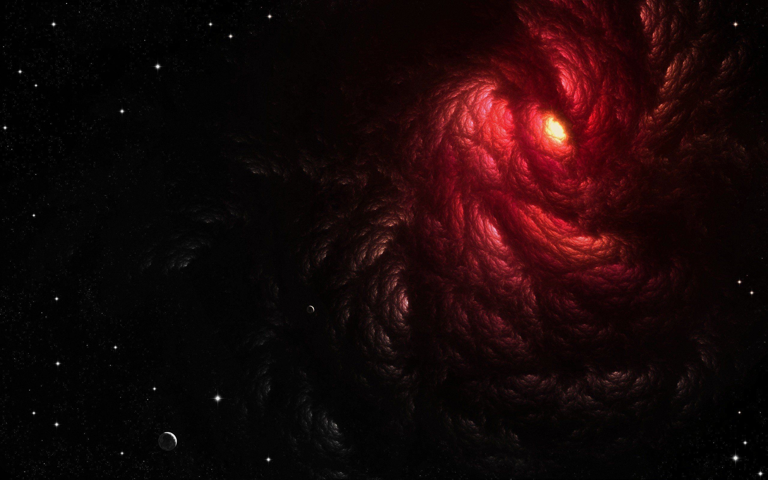 Dark Red Space Wallpapers