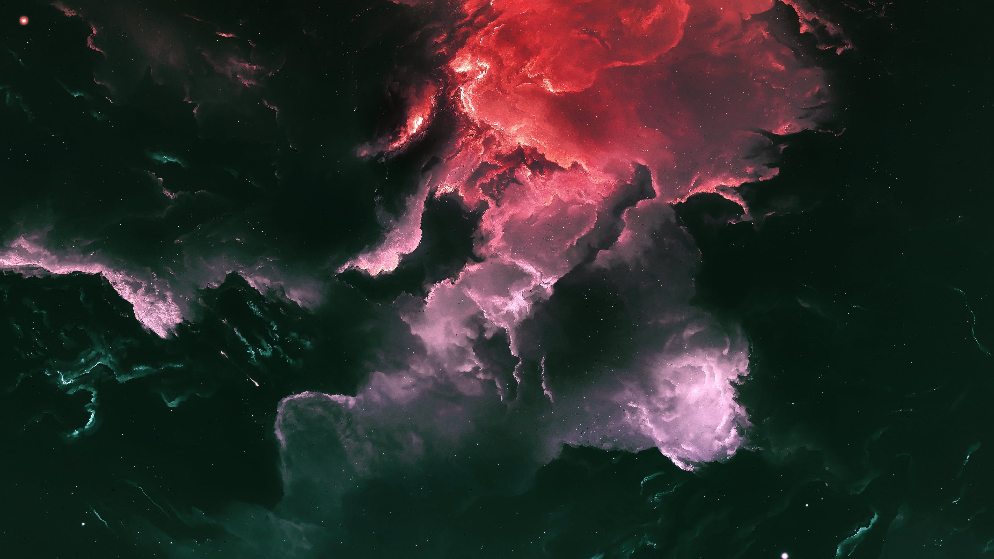 Dark Red Space Wallpapers