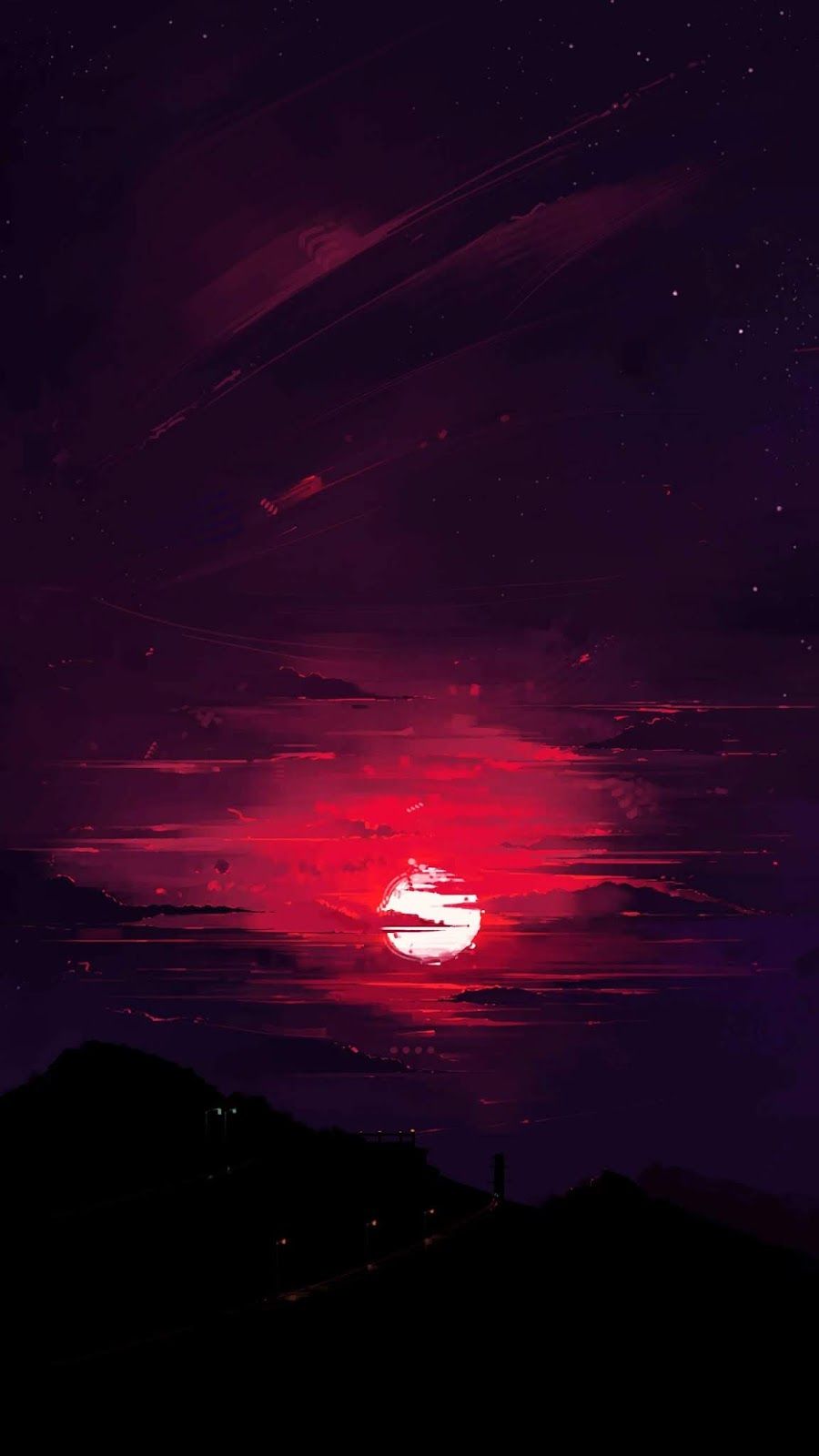 Dark Sunset Phone Wallpapers