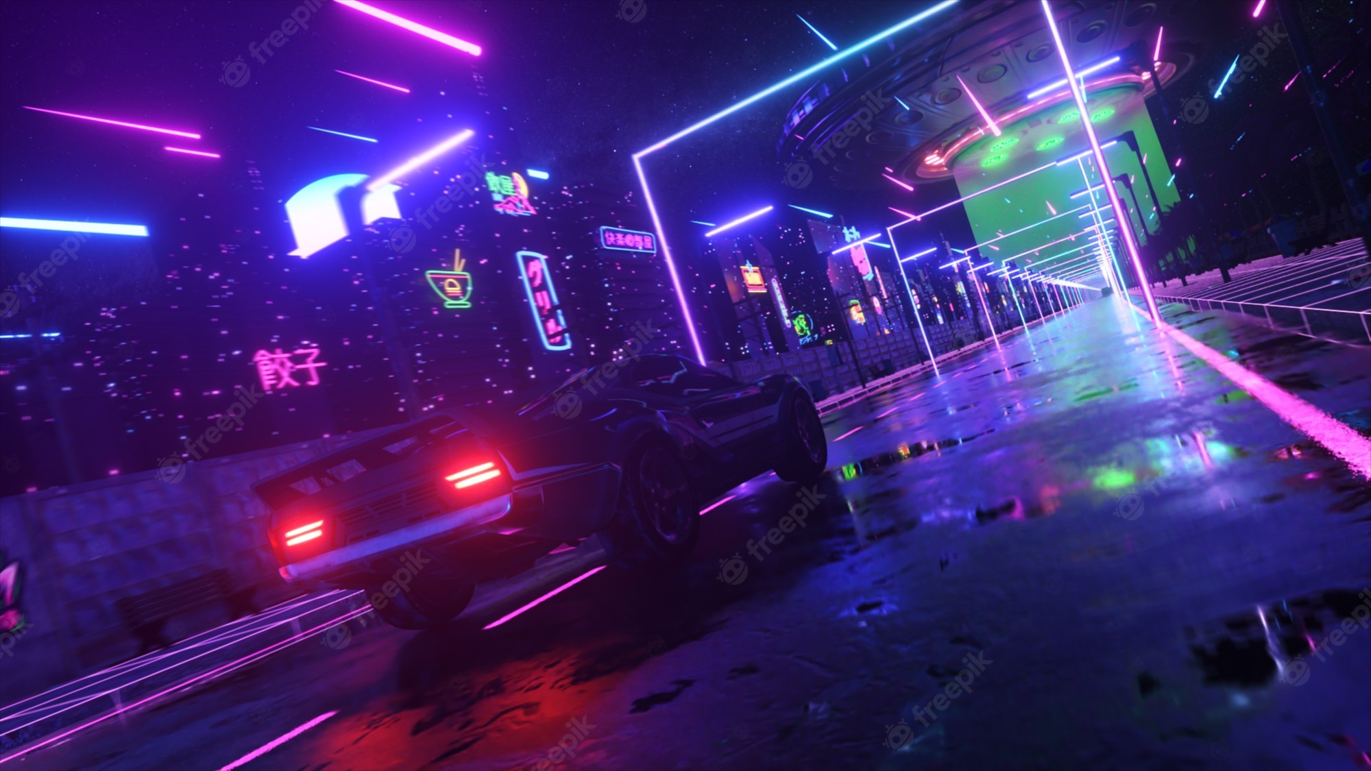 Neon 80S Future Wallpapers