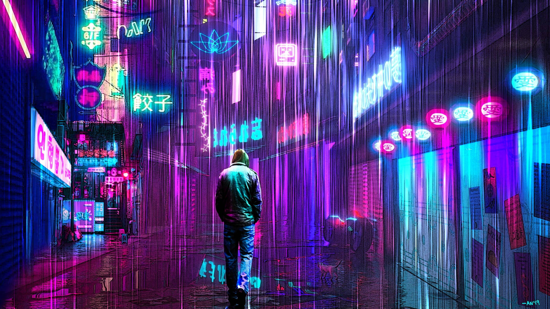 Neon Aesthetic Desktop Wallpapers