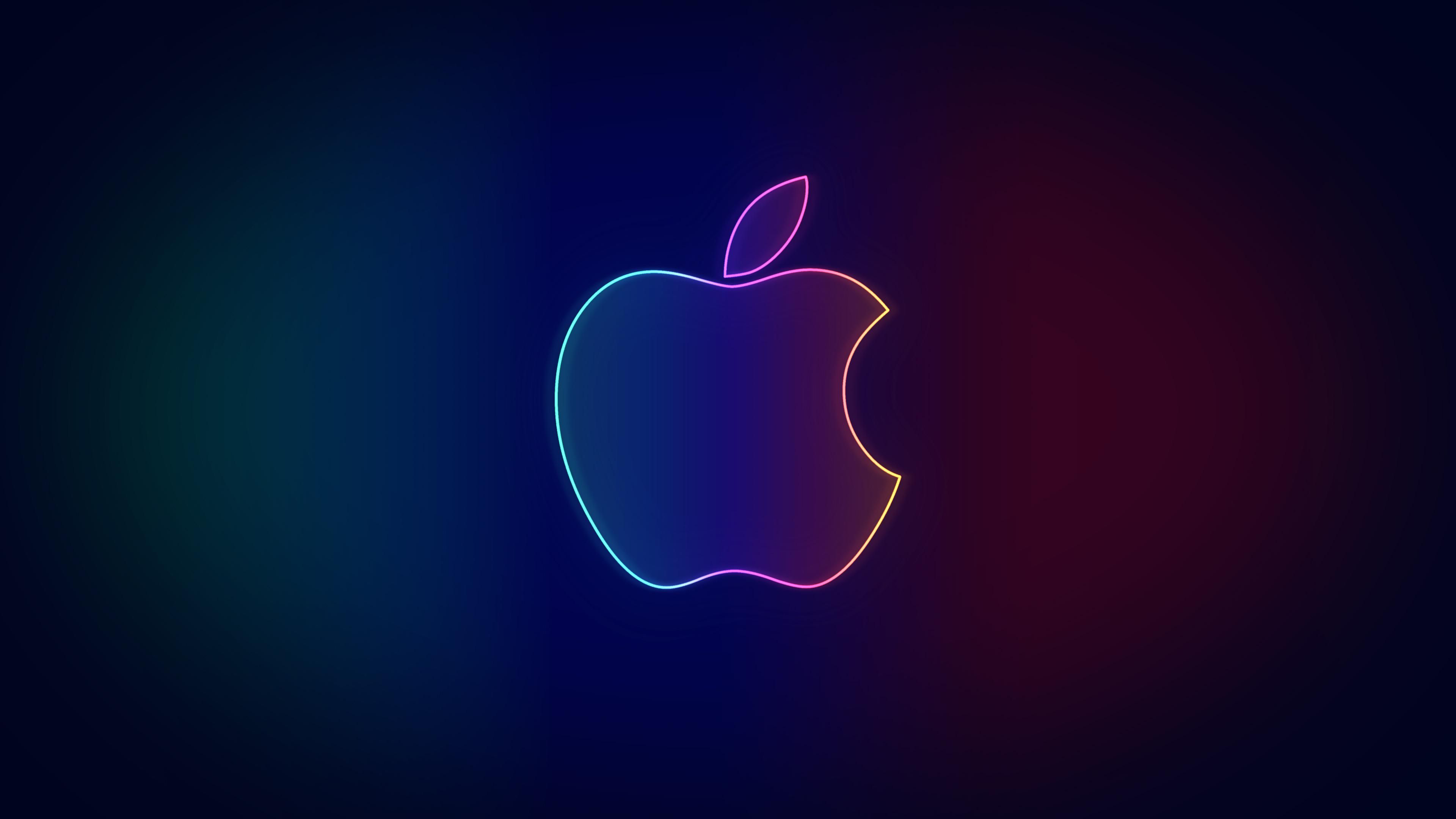 Neon Apple Logo Wallpapers