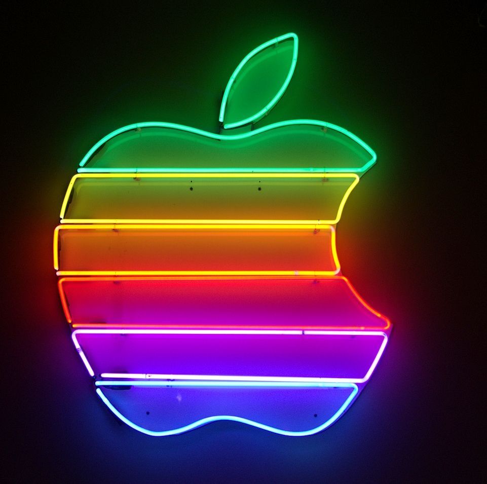 Neon Apple Logo Wallpapers