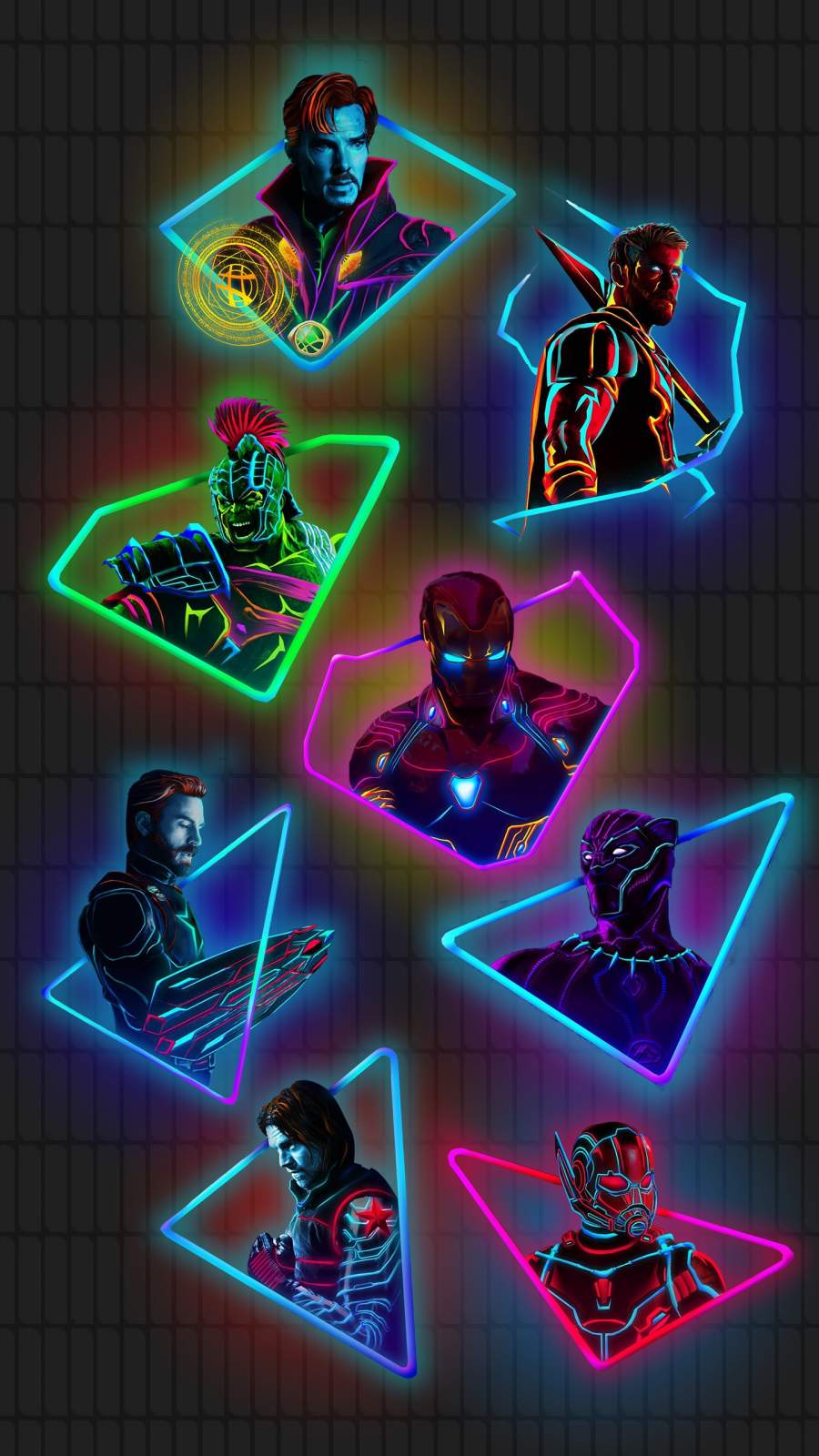 Neon Avengers Wallpapers