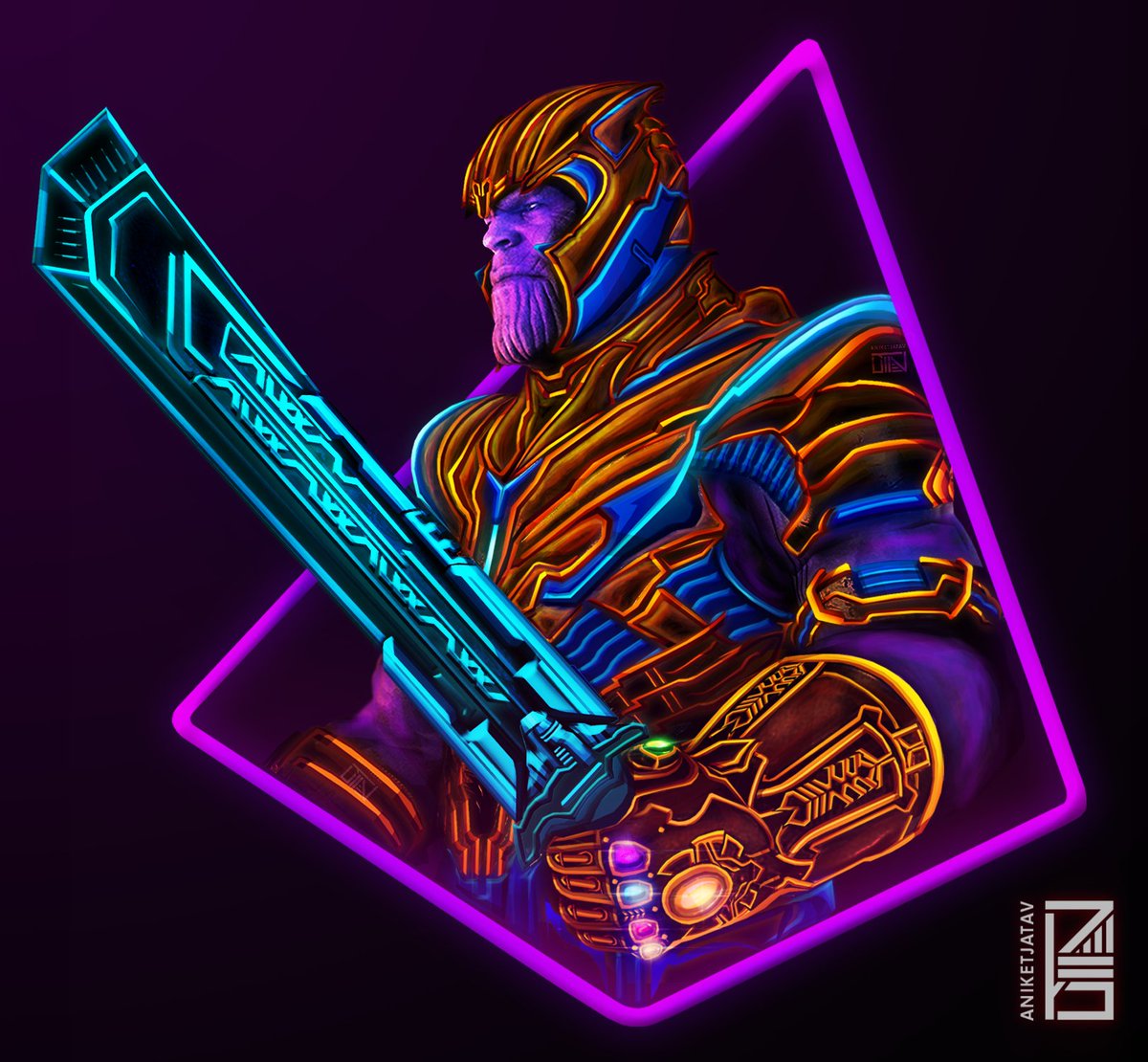 Neon Avengers Wallpapers