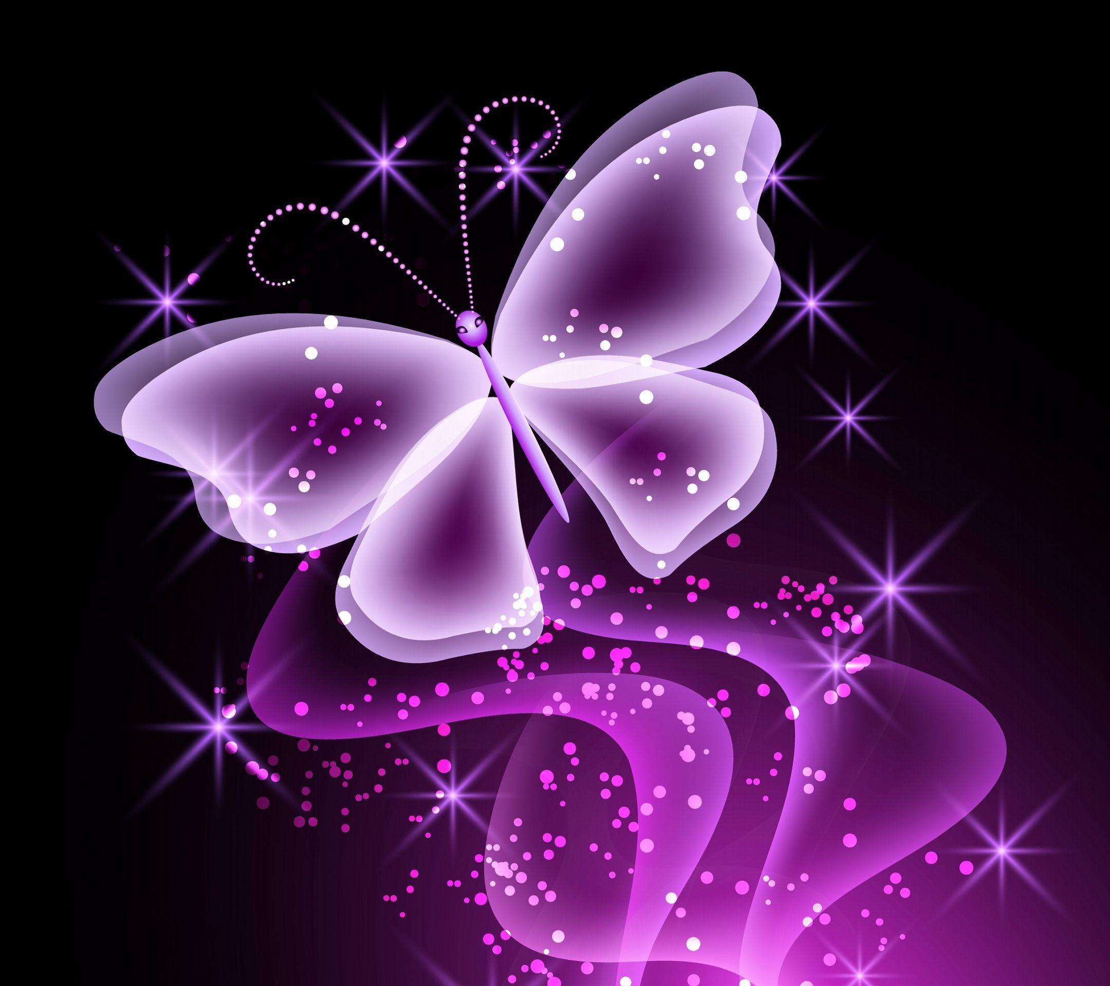 Neon Butterfly Wallpapers