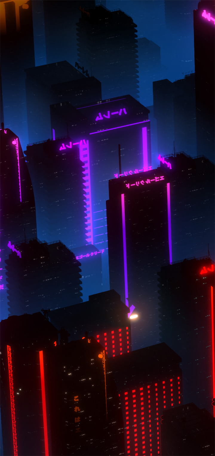 Neon City Vaporwave Wallpapers