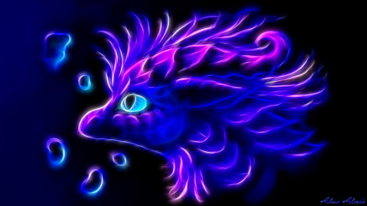 Neon Dragons Wallpapers