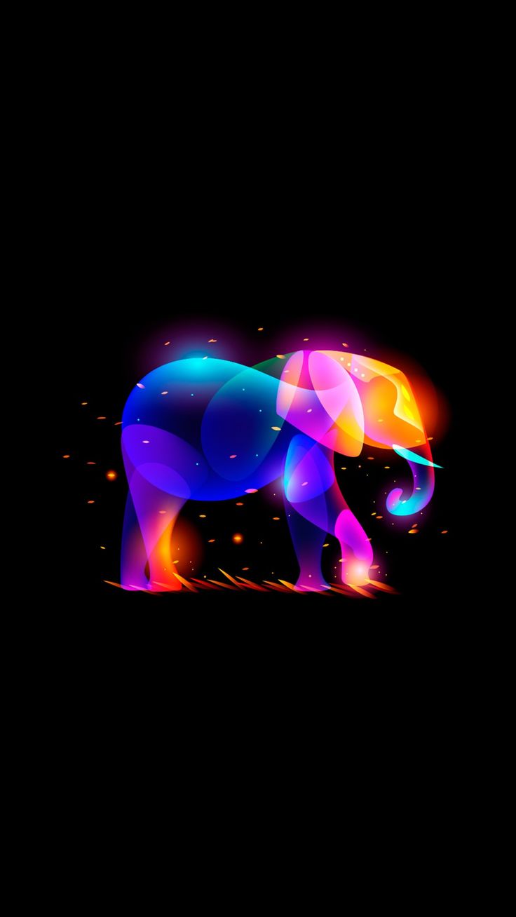 Neon Elephant Wallpapers