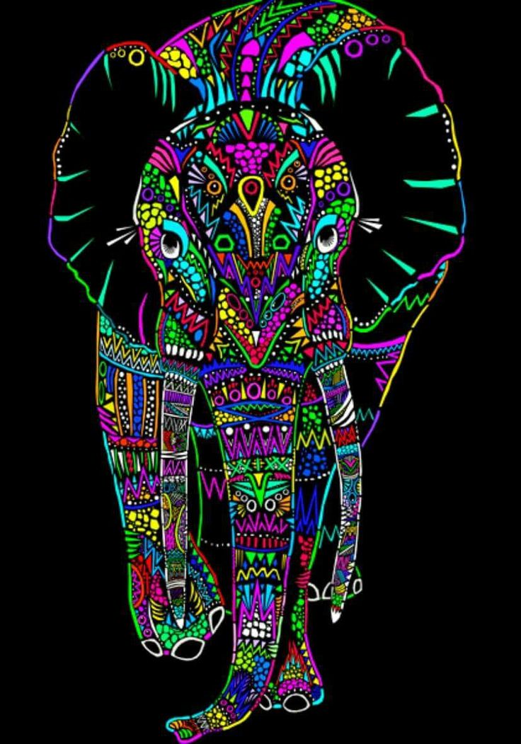 Neon Elephant Wallpapers