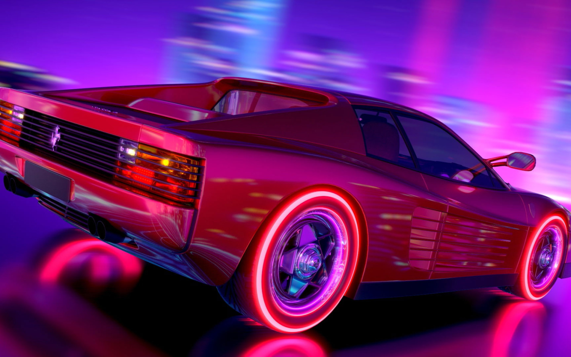 Neon Ferrari Wallpapers