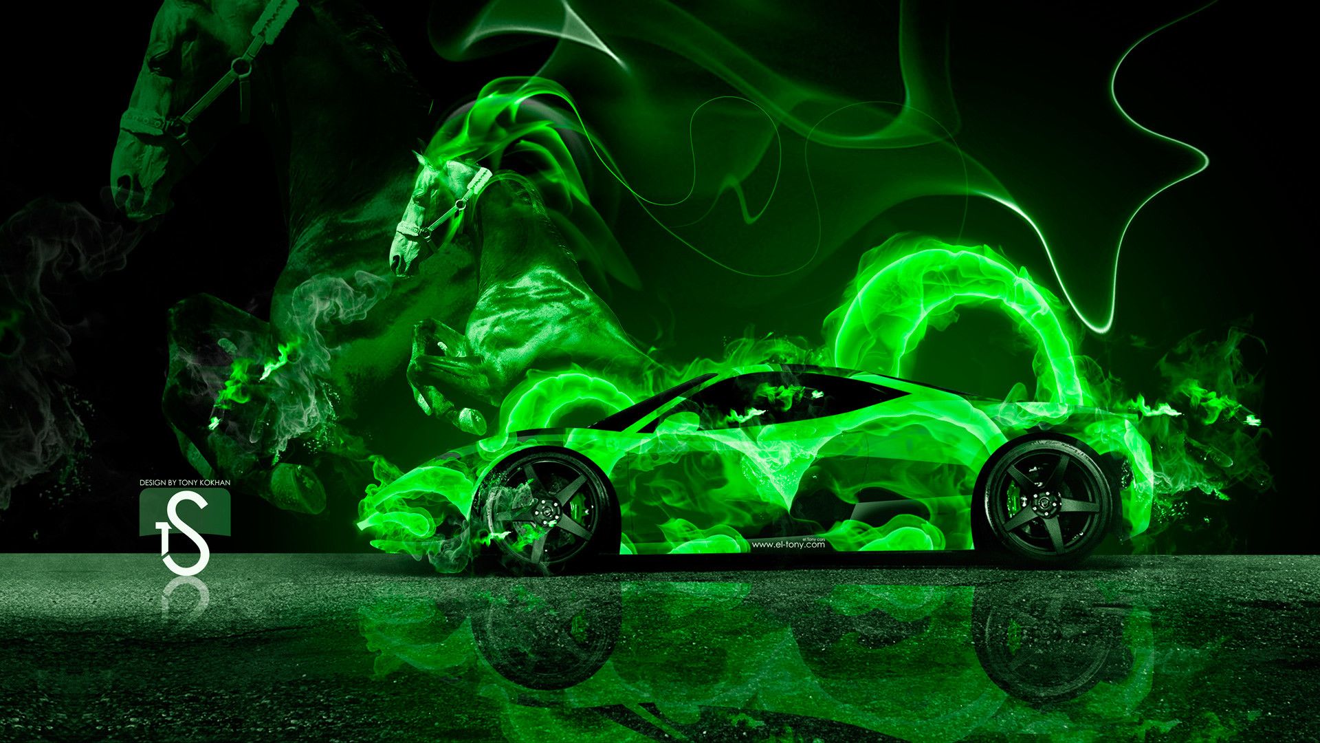 Neon Ferrari Wallpapers