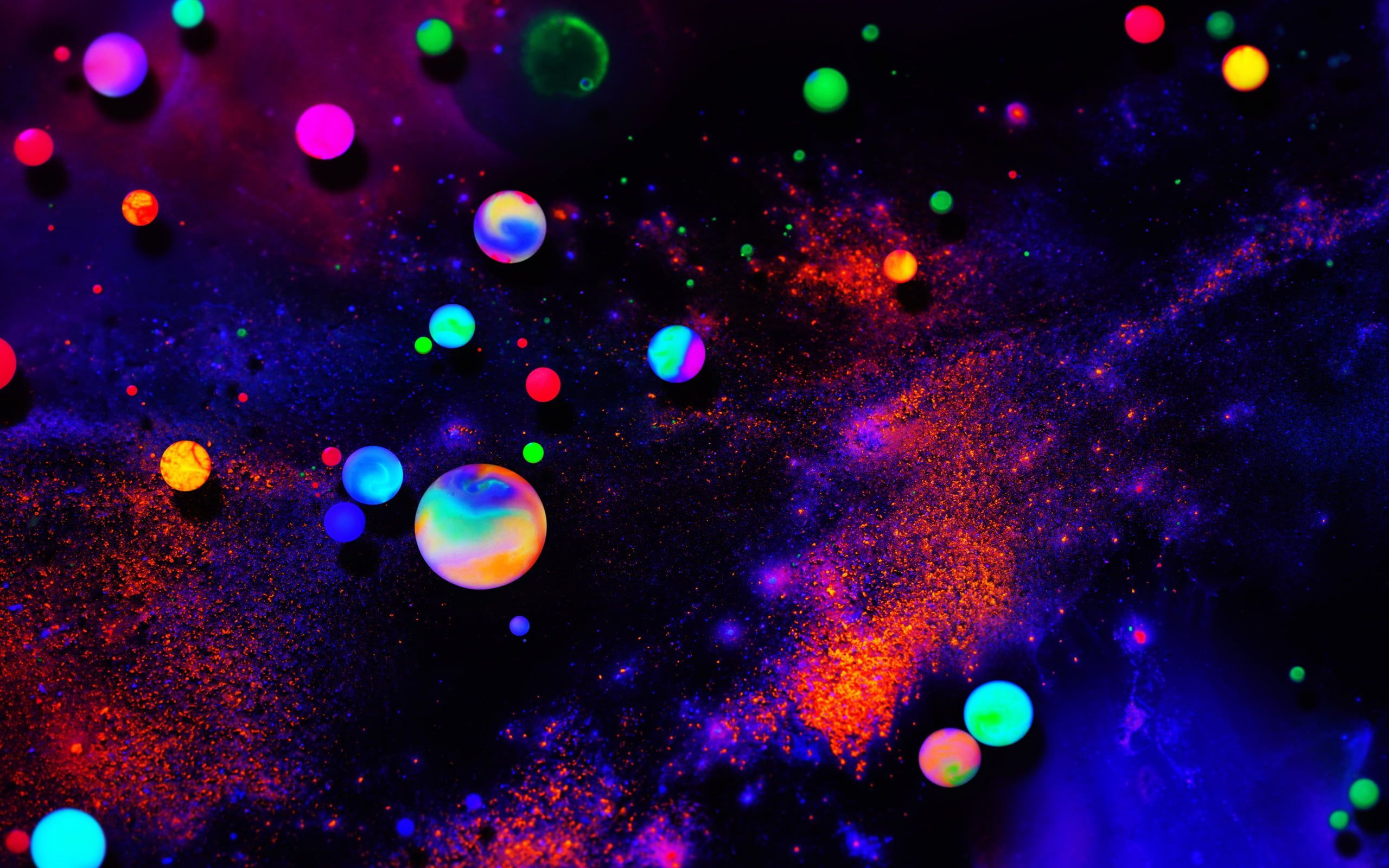 Neon Galaxy Wallpapers