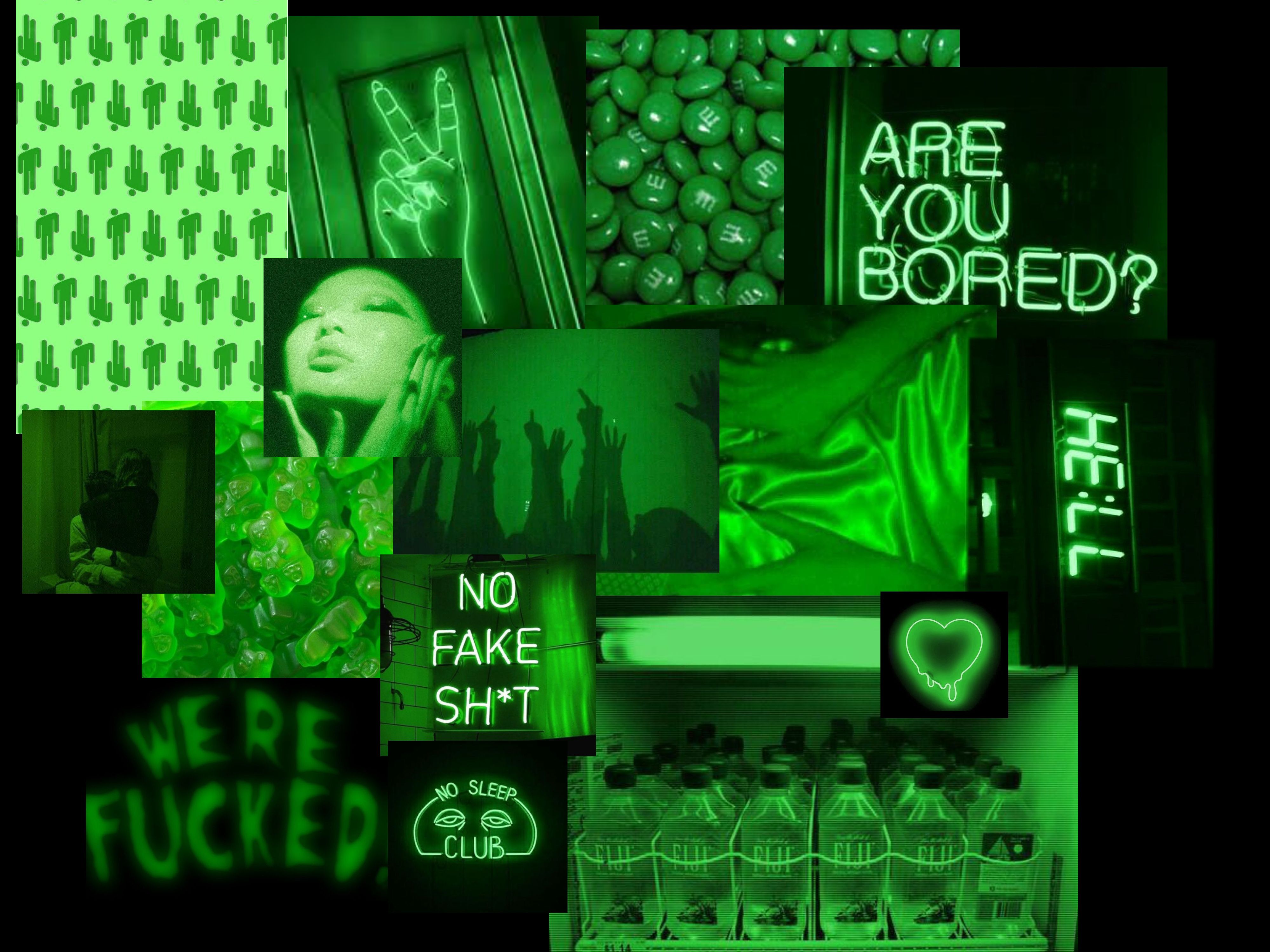 Neon Green Aesthetic Wallpapers