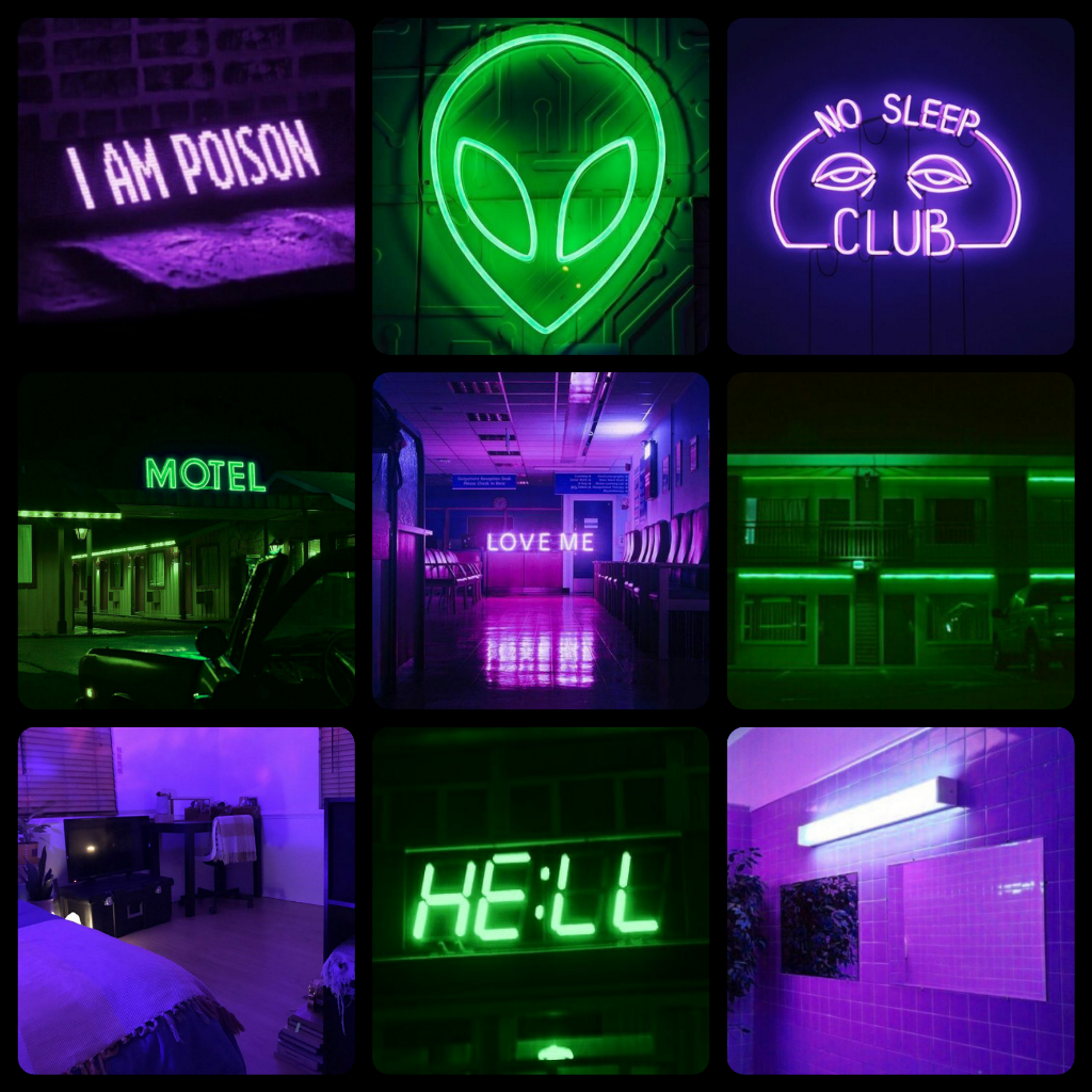 Neon Green And Purple Wallpapers