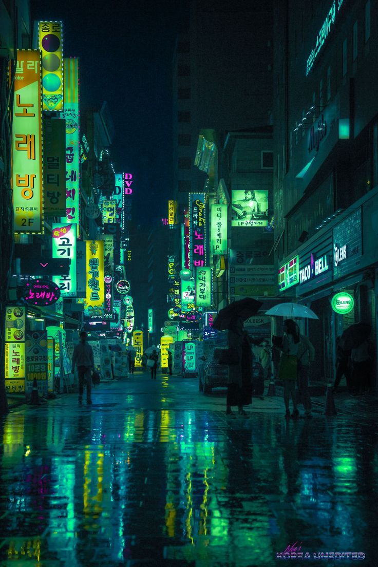 Neon Green City Wallpapers