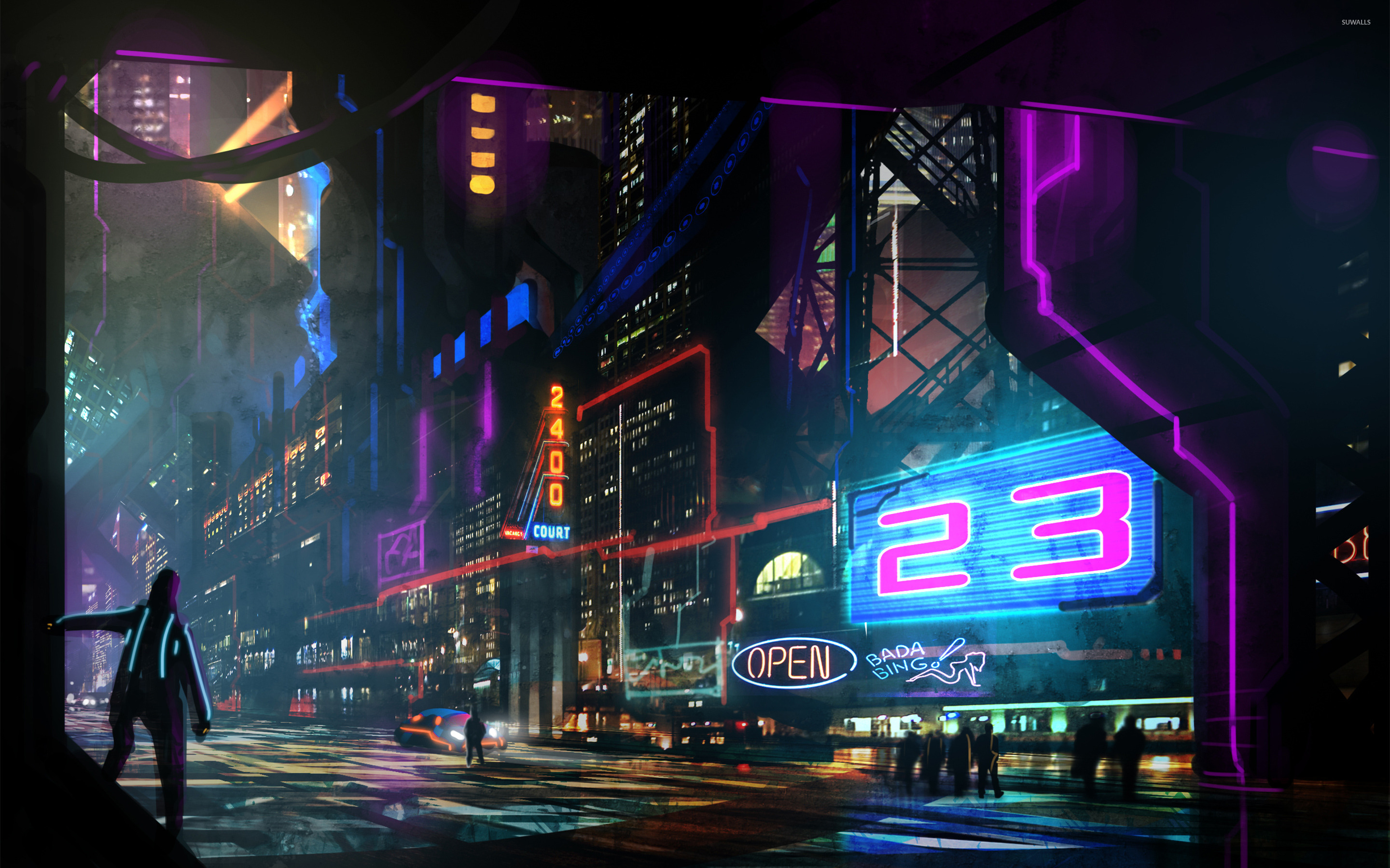 Neon Night City Wallpapers
