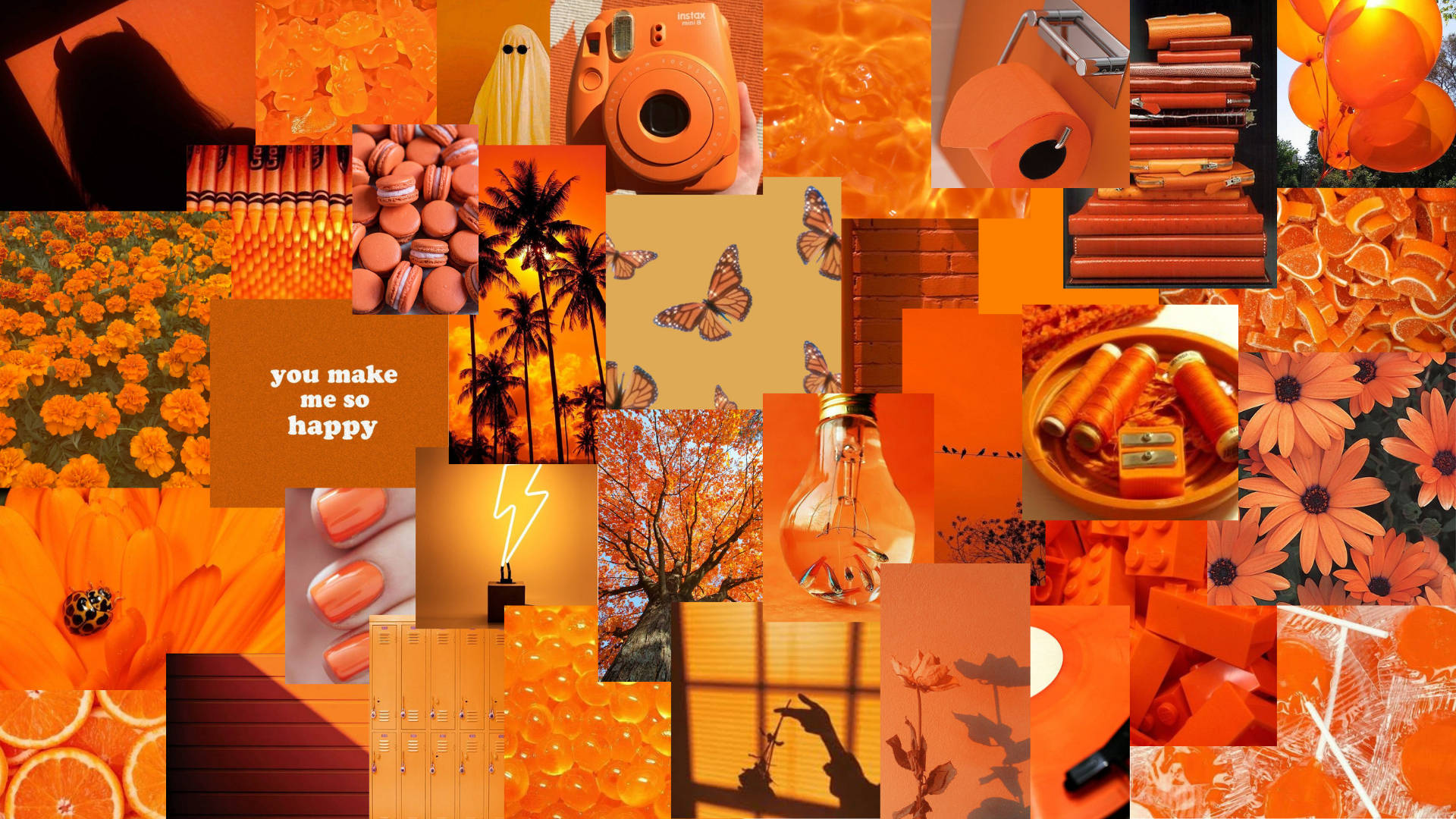 Neon Orange Aesthetic Wallpapers