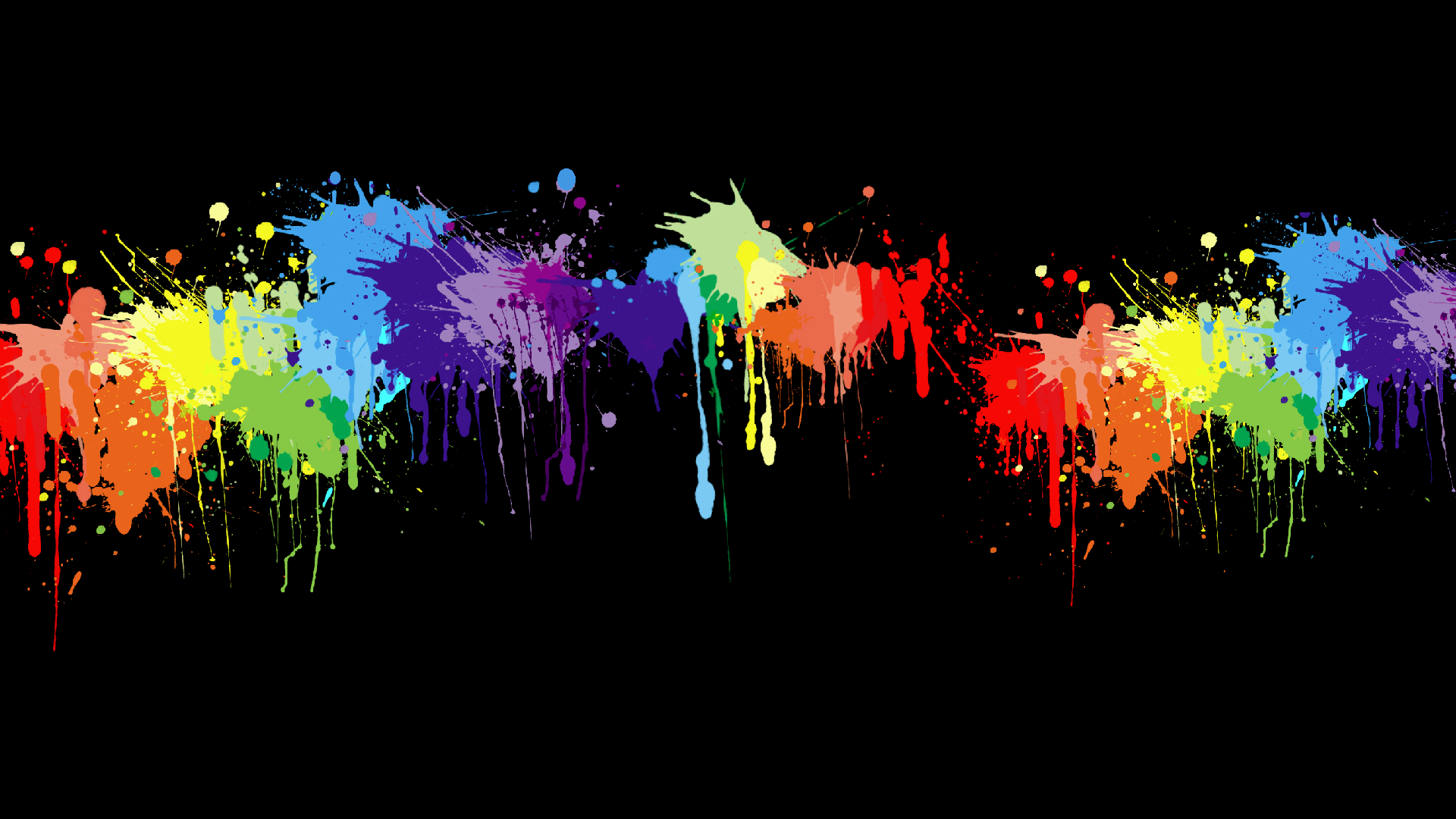 Neon Paint Splatter Wallpapers