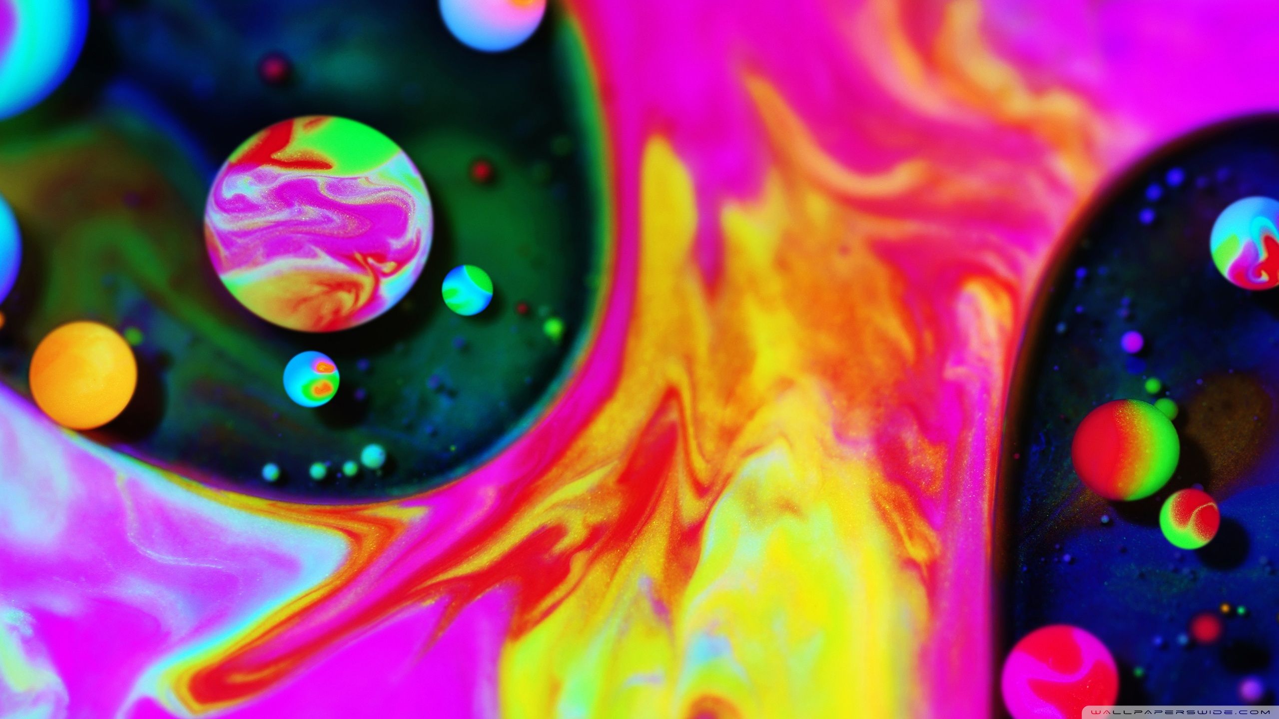 Neon Paint Splatter Wallpapers