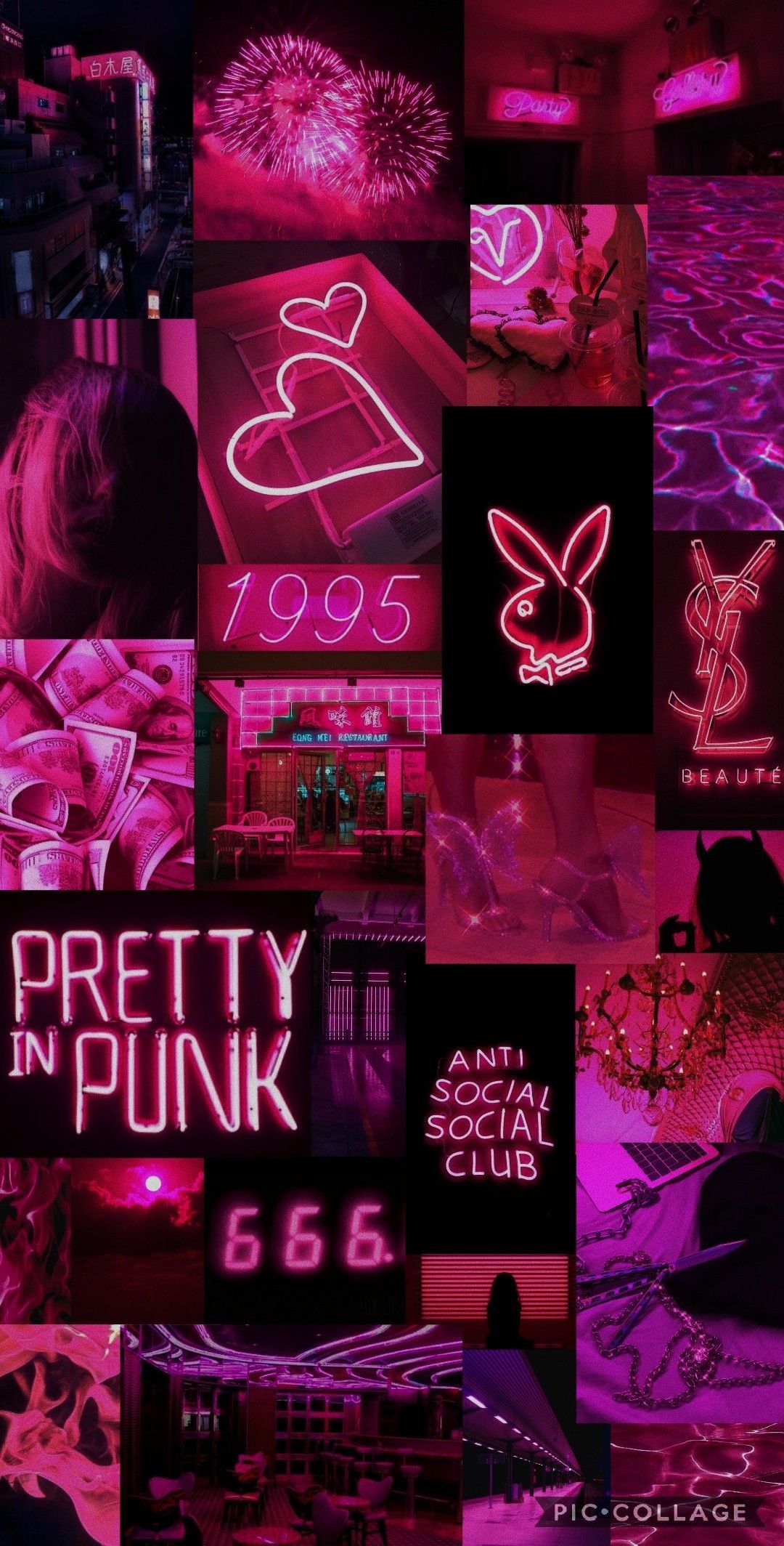 Neon Pink Aesthetic Wallpapers