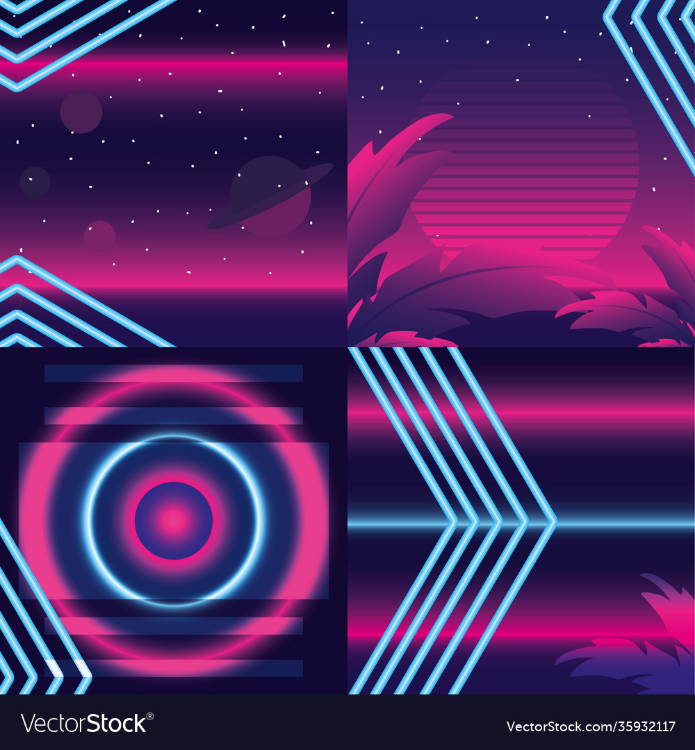 Neon Pink And Blue Wallpapers