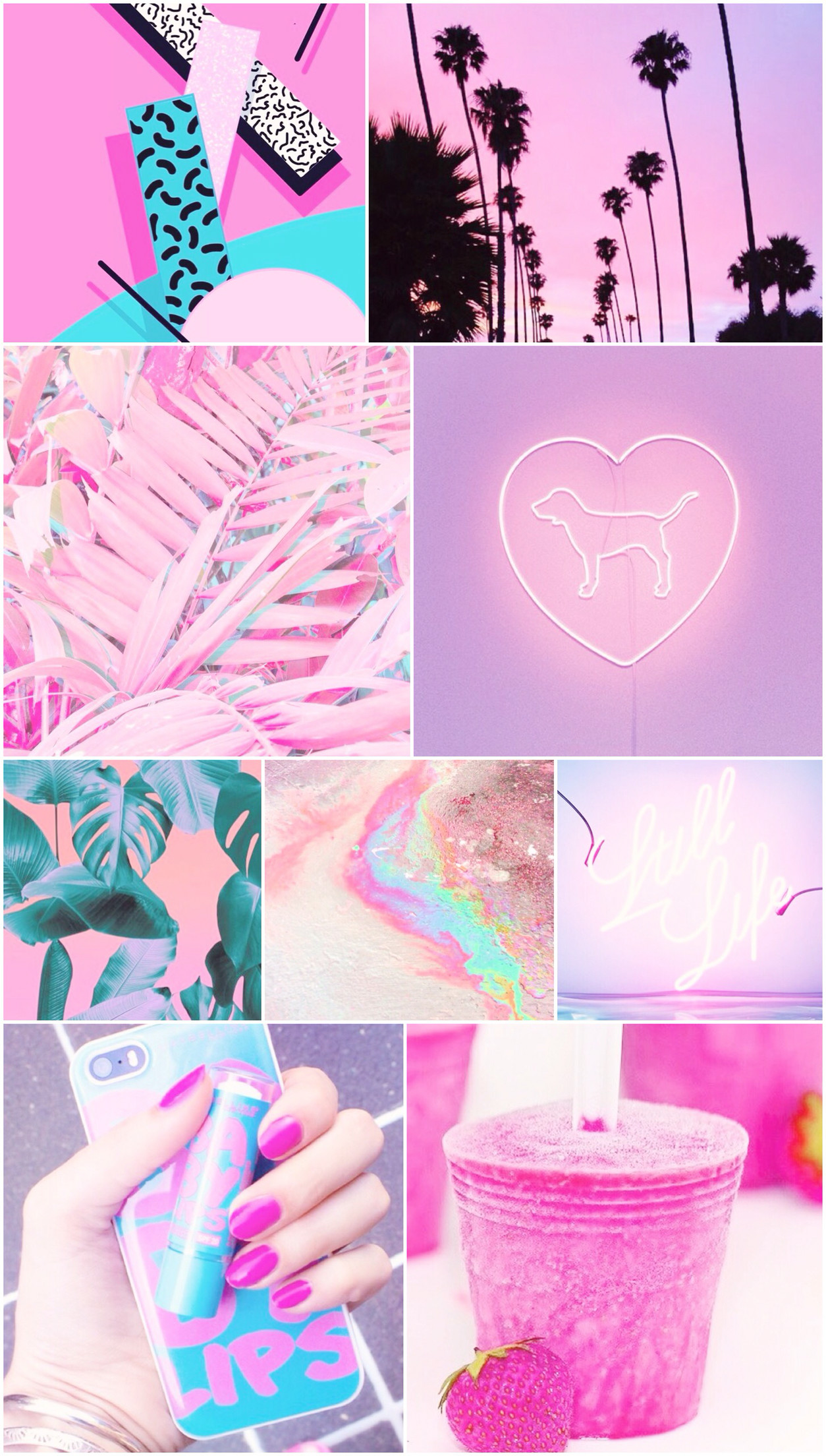 Neon Pink And Blue Wallpapers