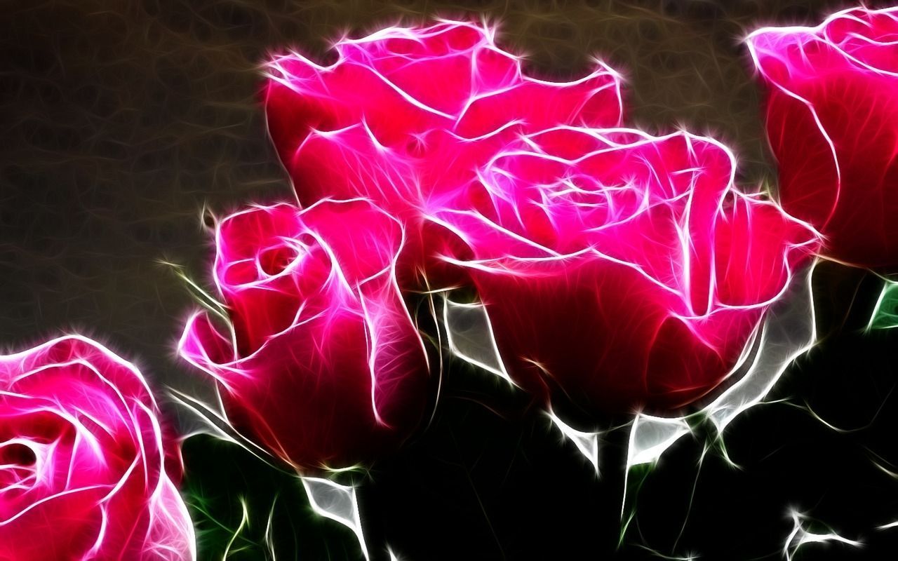 Neon Pink Flower Wallpapers