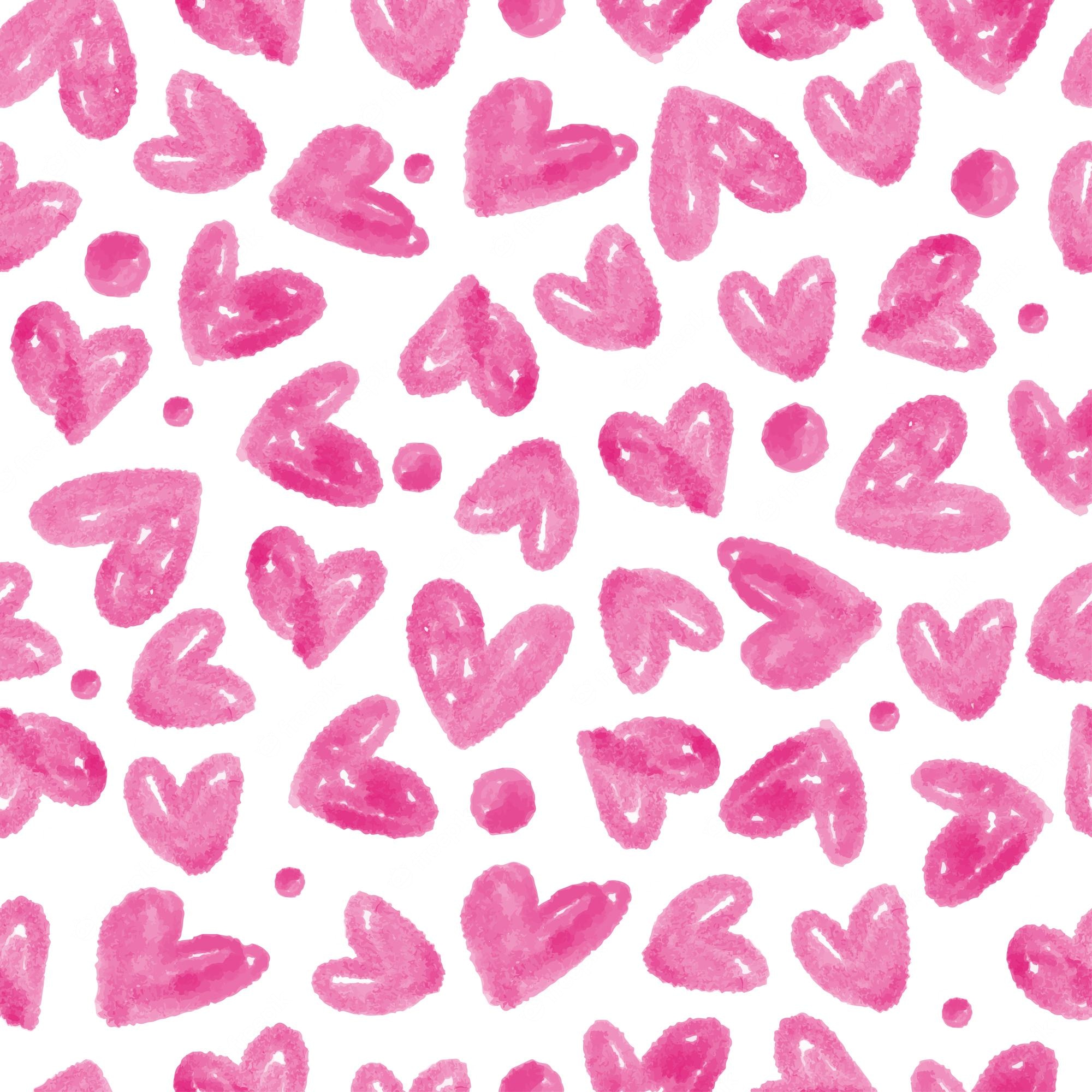 Neon Pink Hearts Wallpapers