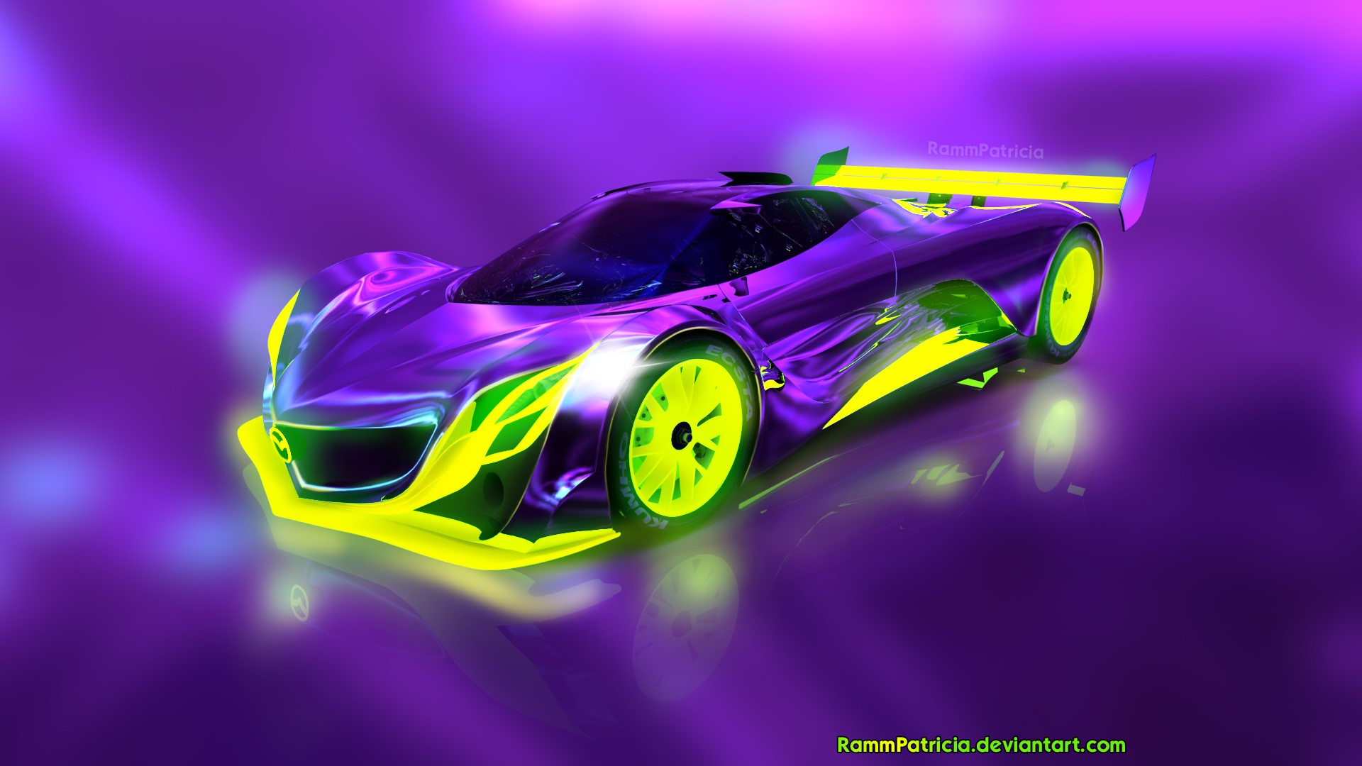 Neon Purple Car Wallpapers