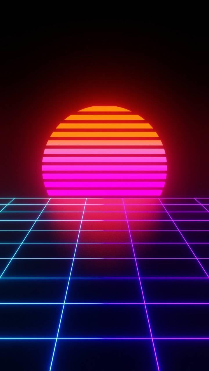 Neon Retro Beach Wallpapers