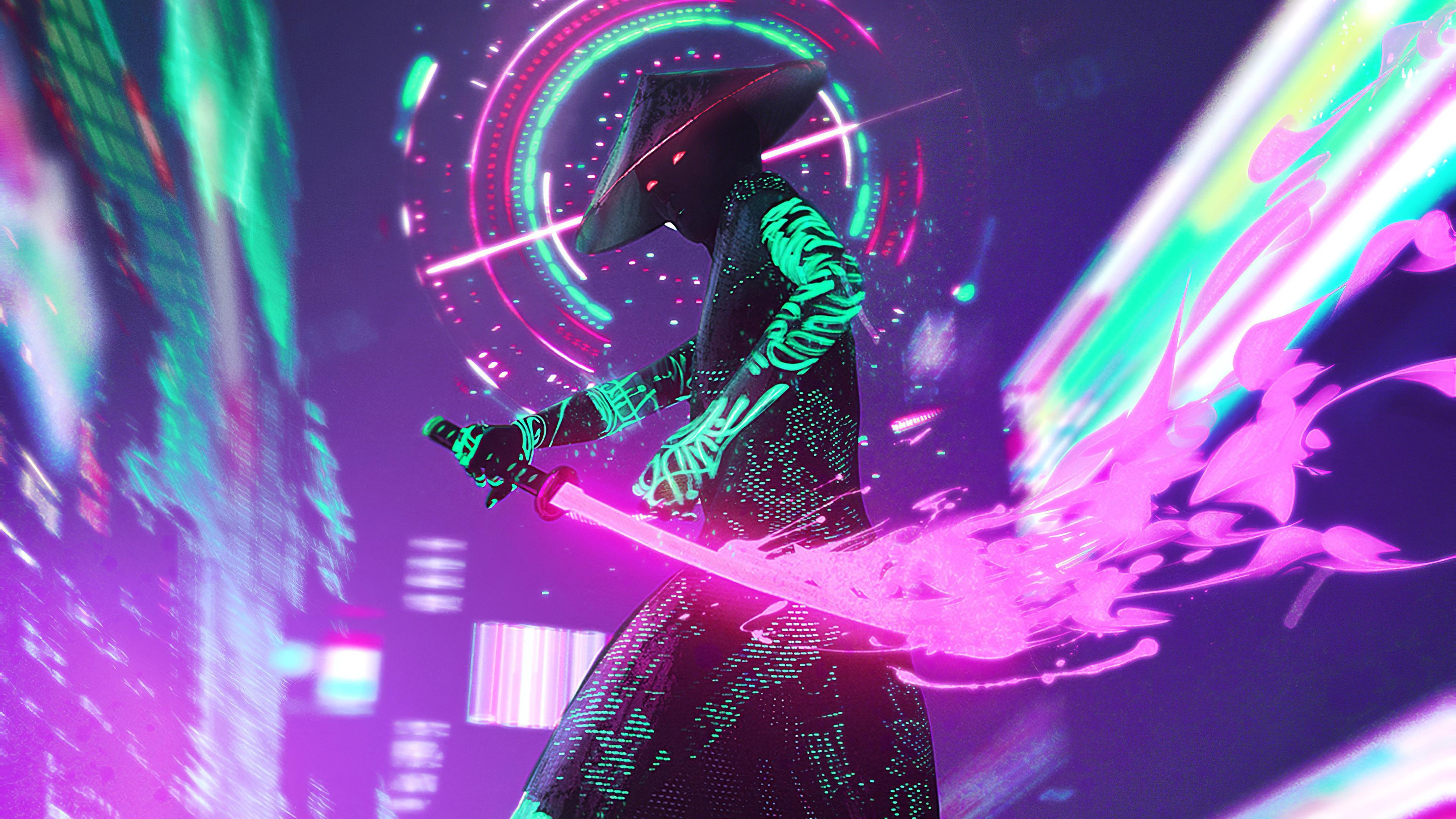 Neon Samurai Wallpapers