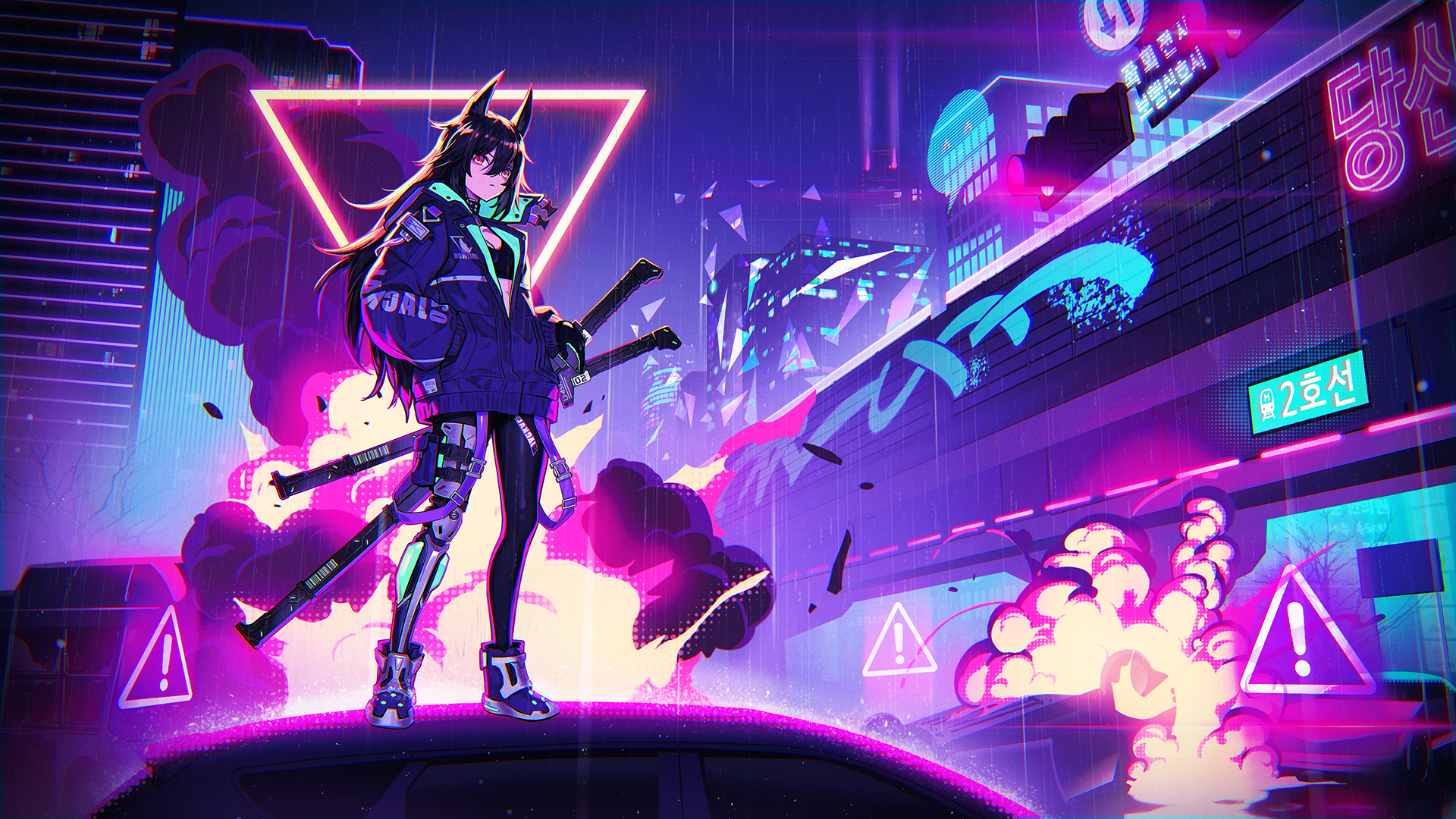 Neon Samurai Wallpapers