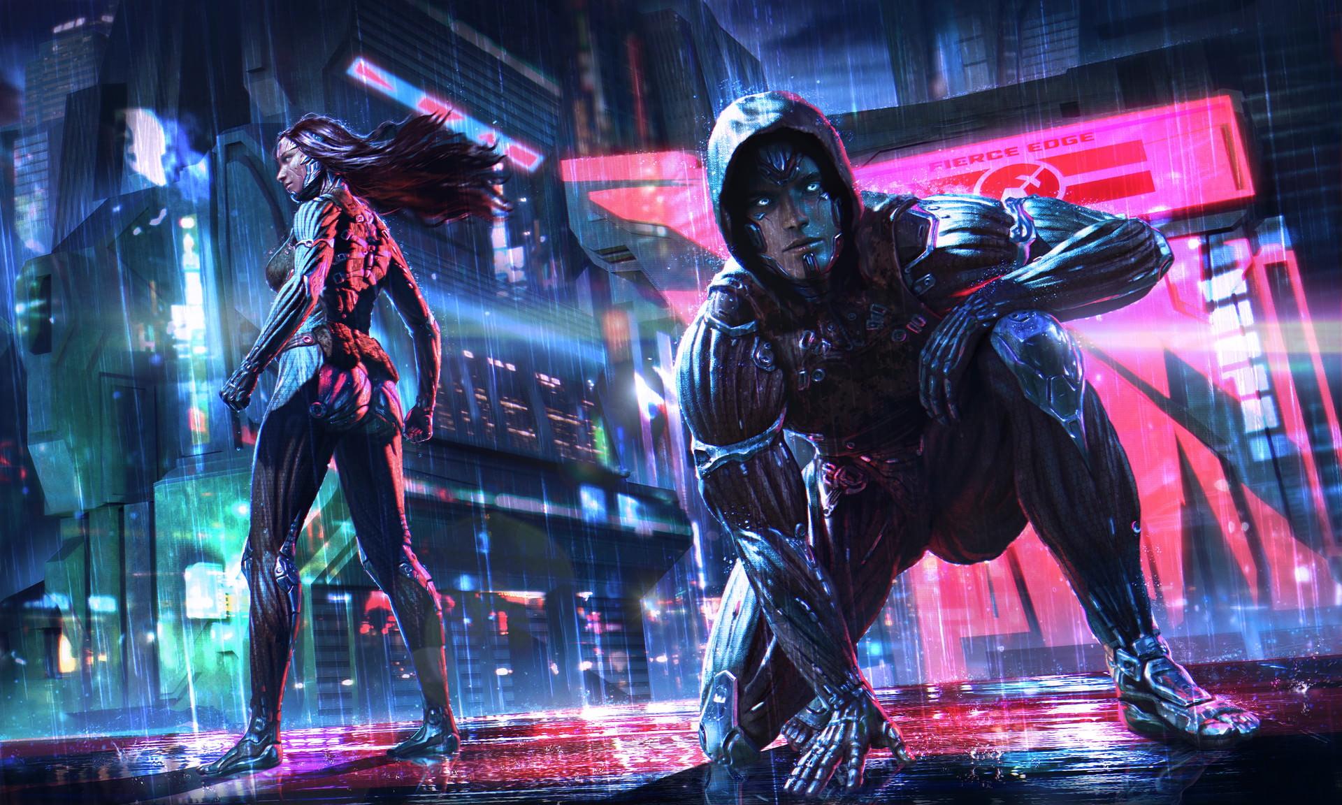 Neon Samurai Cyberpunk Wallpapers