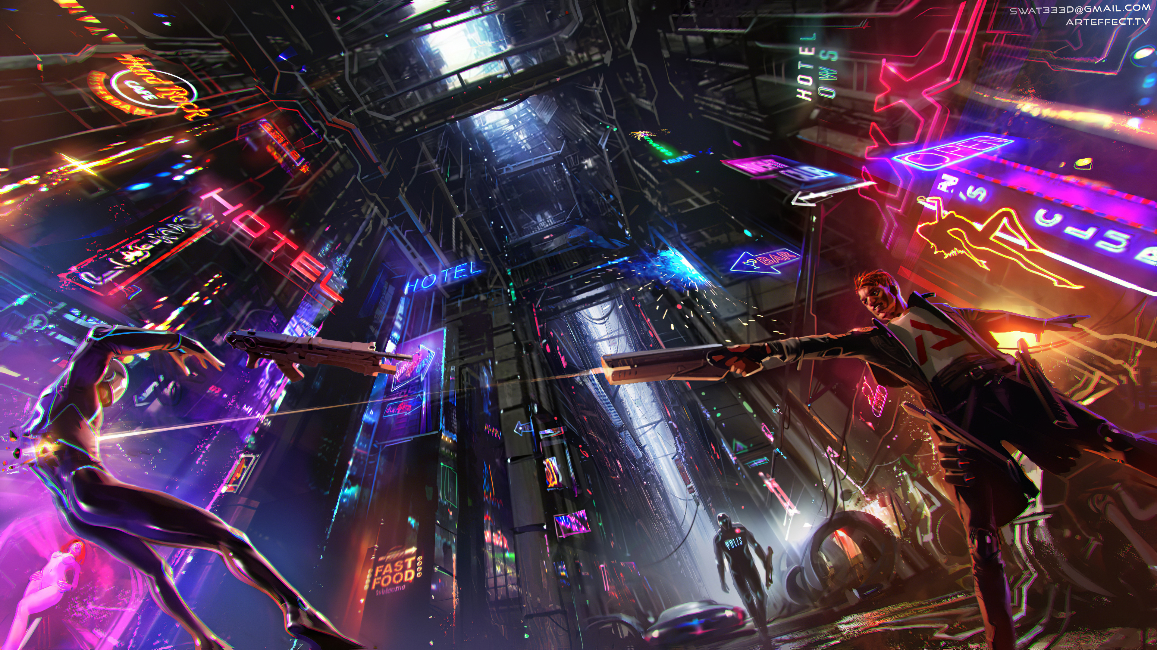 Neon Sci Fi Wallpapers