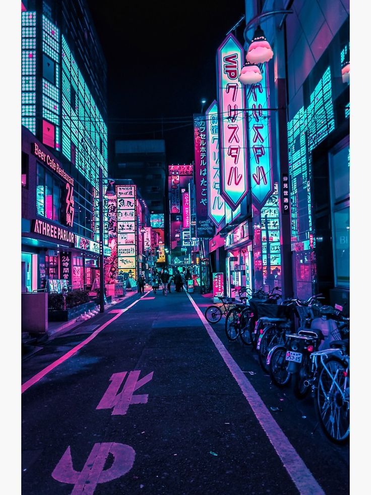 Neon Tokyo Phone Wallpapers