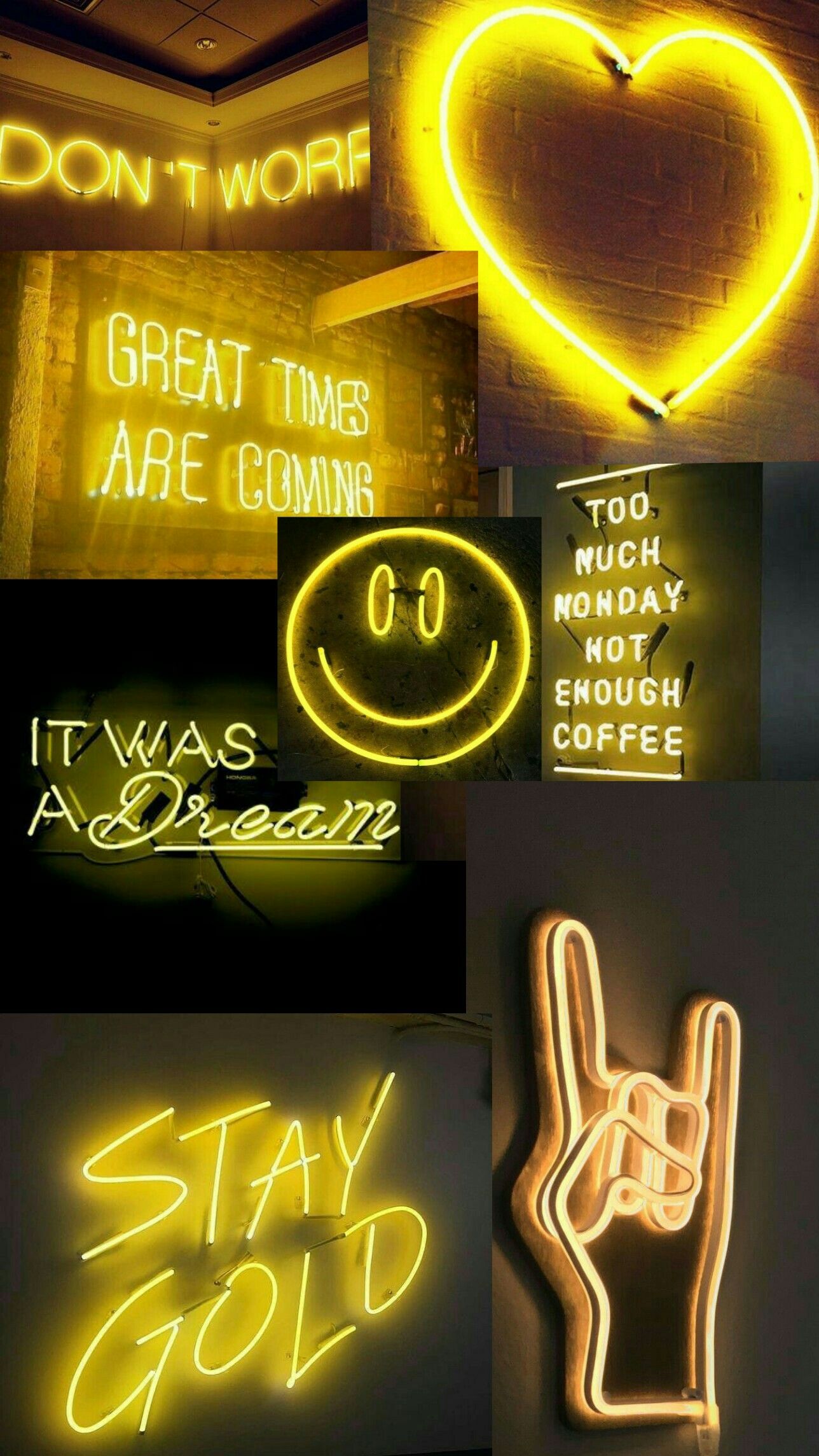 Neon Yellow Aesthetic Wallpapers